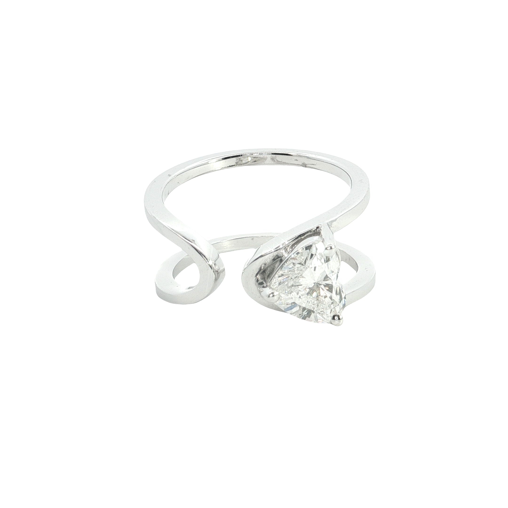 Heart Cut Lab grown Diamond Engagement Ring  | Classic Diamond Fashion Ring