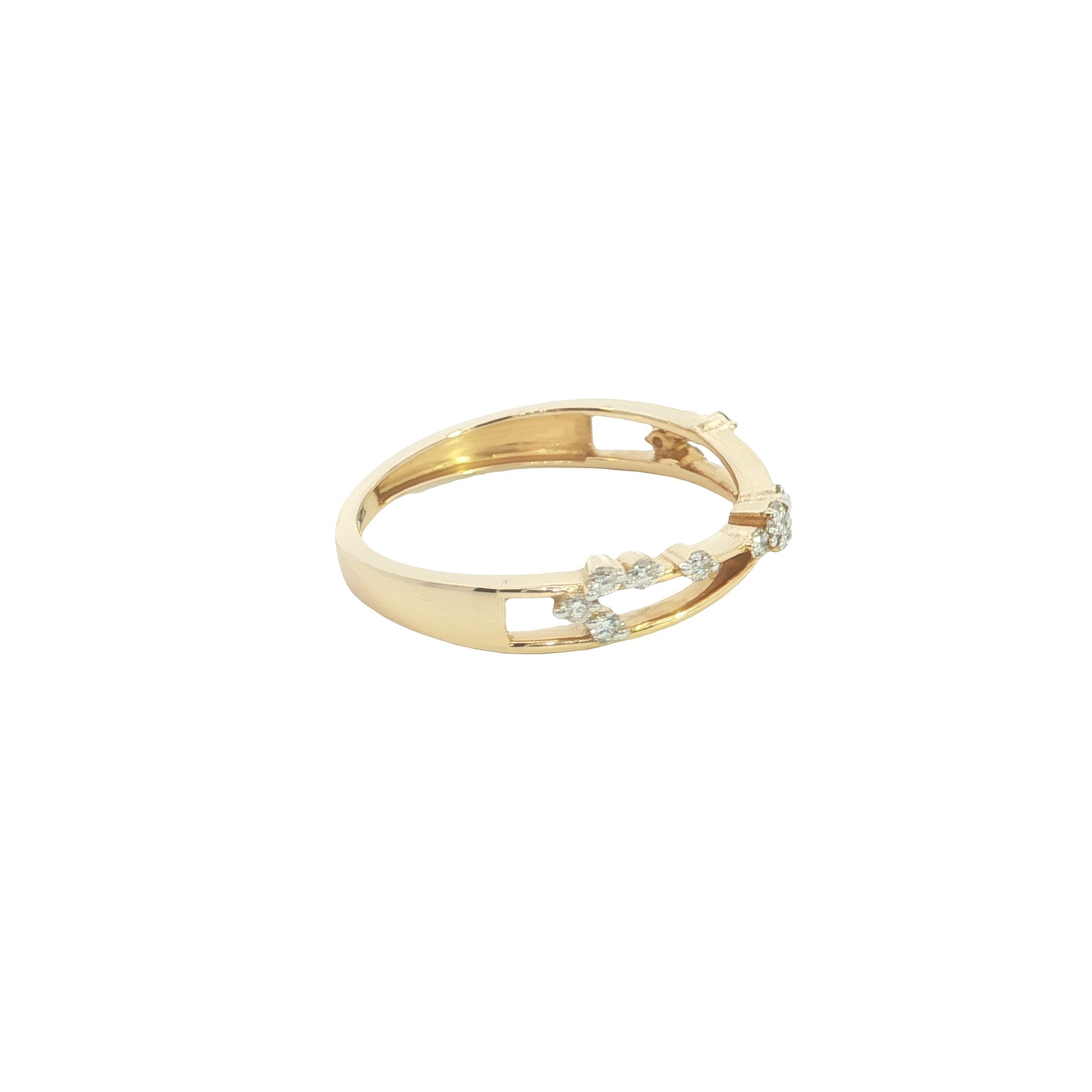 Round Brilliant Cut Lab grown Diamond Fashion Ring  Band