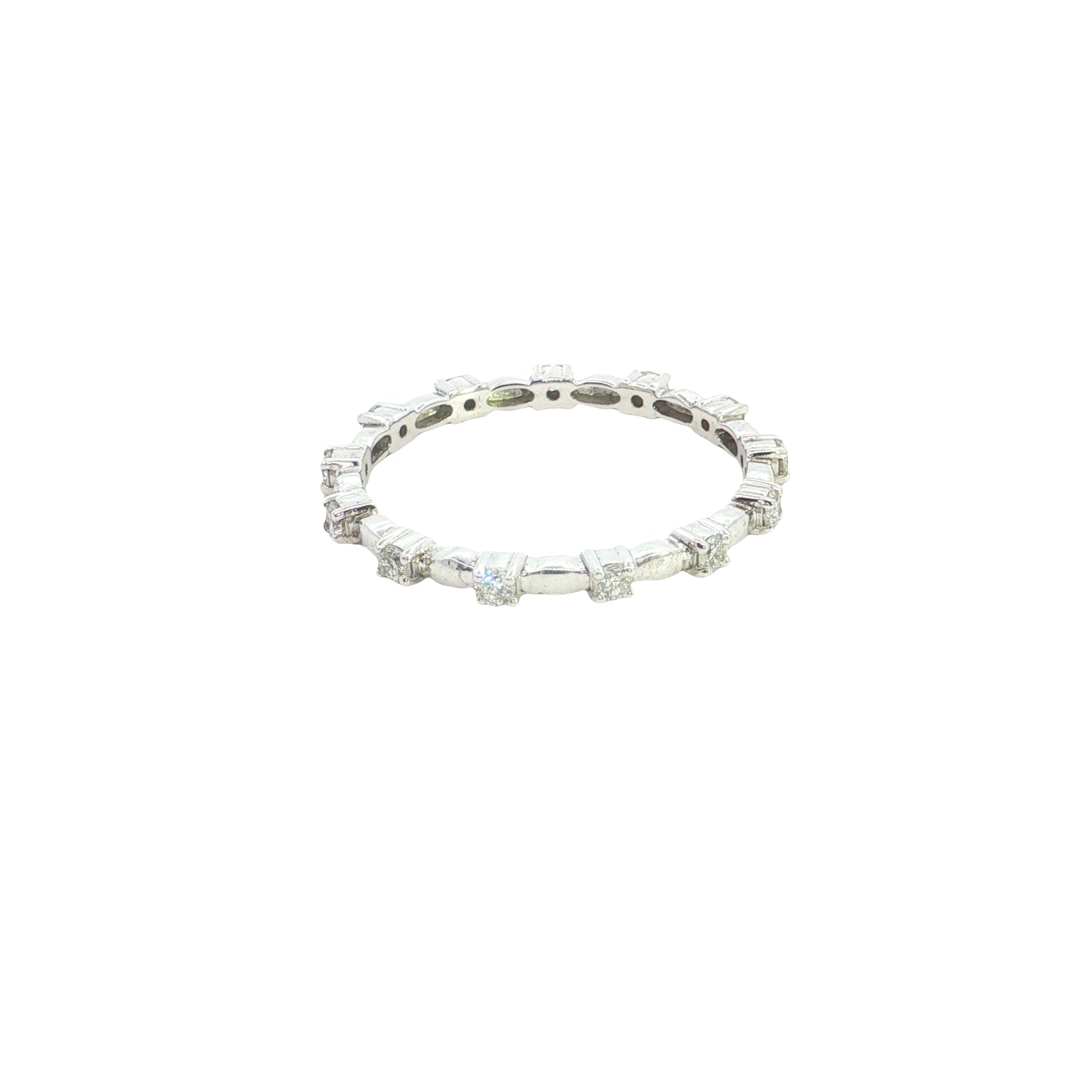 Round Brilliant Cut Lab grown Diamond Eternity Ring  Band