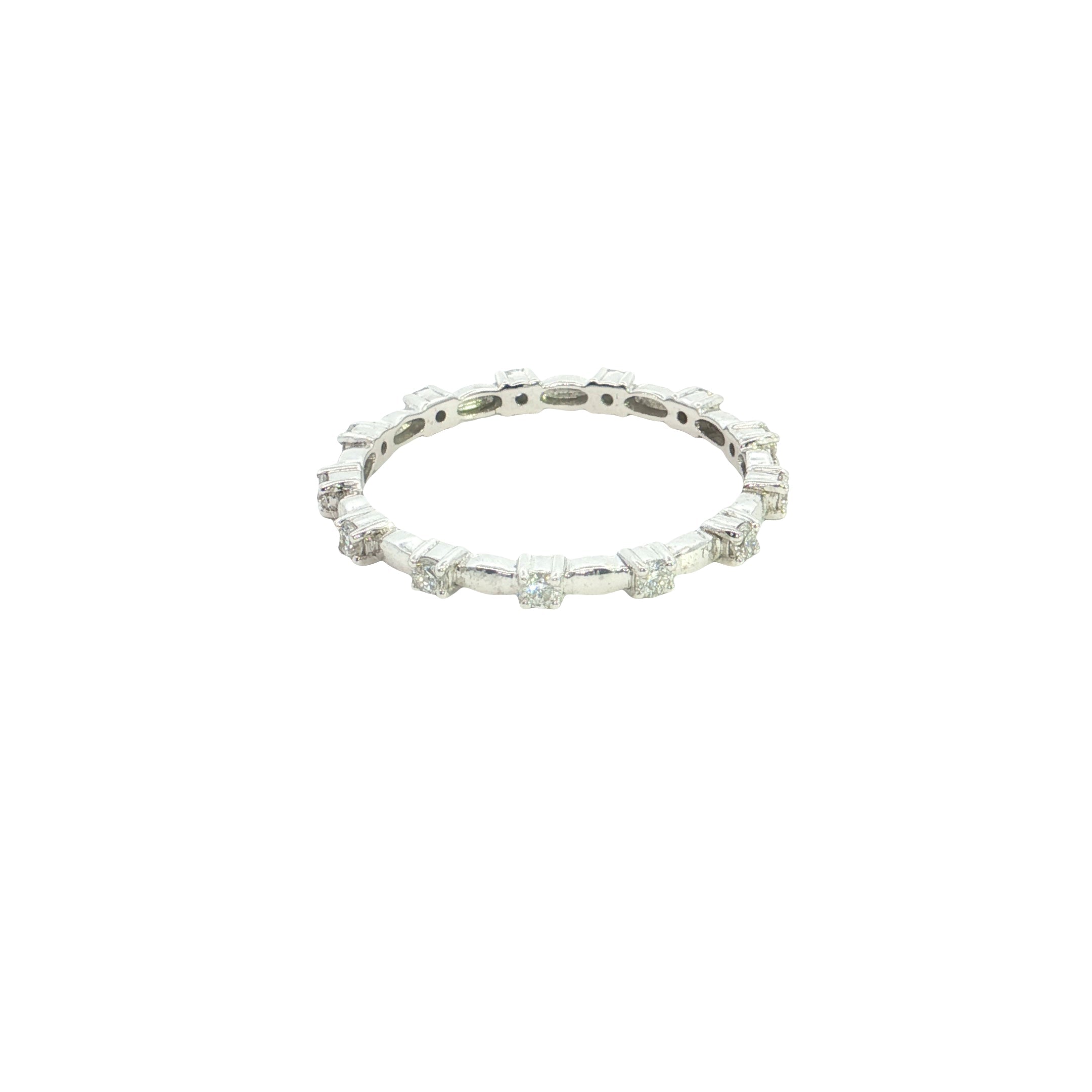 Round Brilliant Cut Lab grown Diamond Eternity Ring  Band