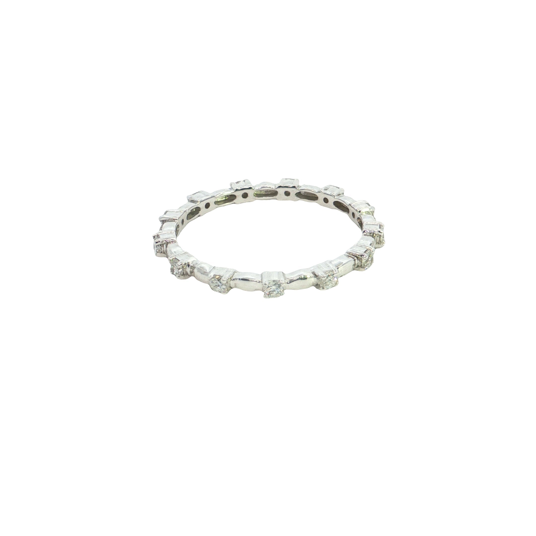 Round Brilliant Cut Lab grown Diamond Eternity Ring  Band