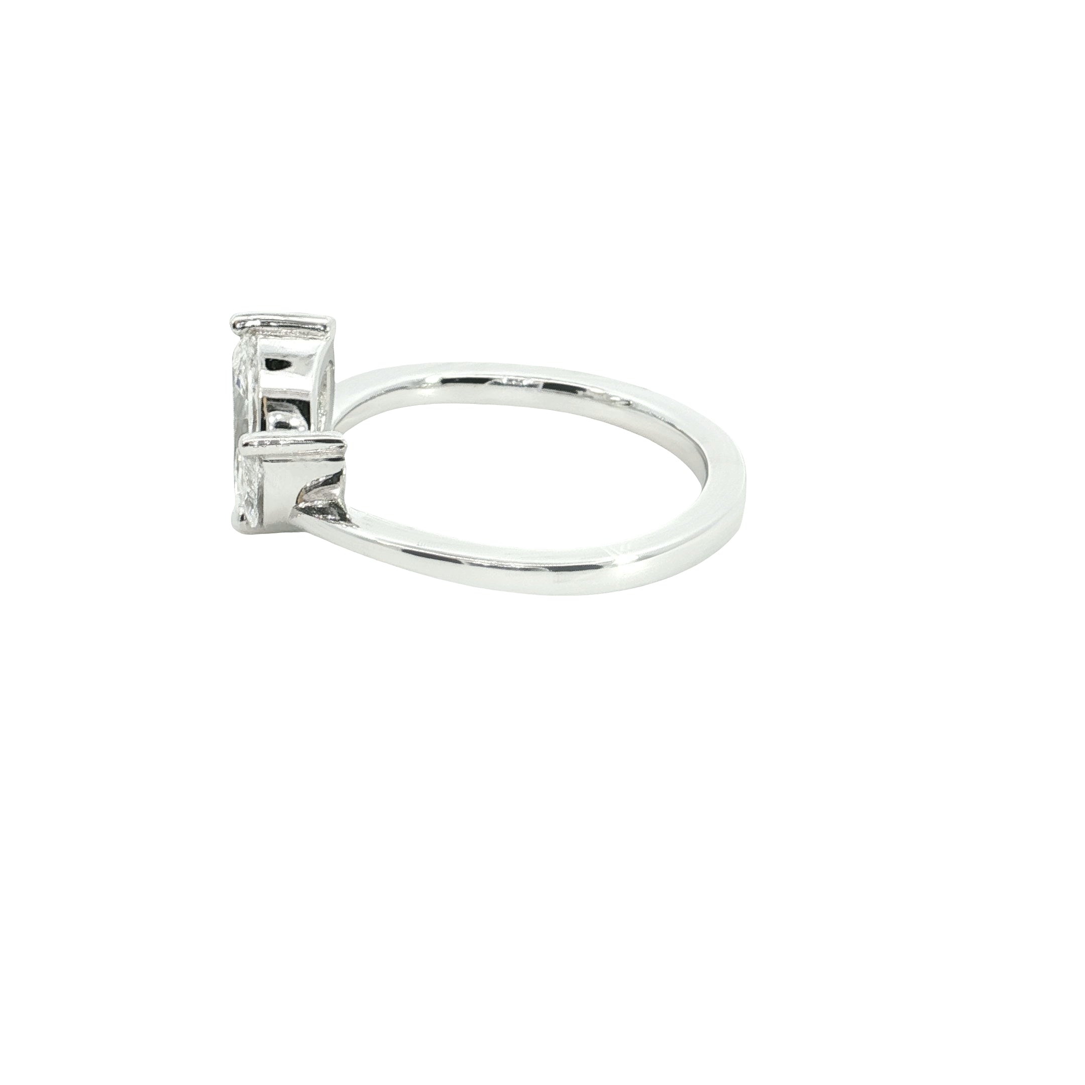Two Marquise Cut Lab grown Diamond Engagement Ring