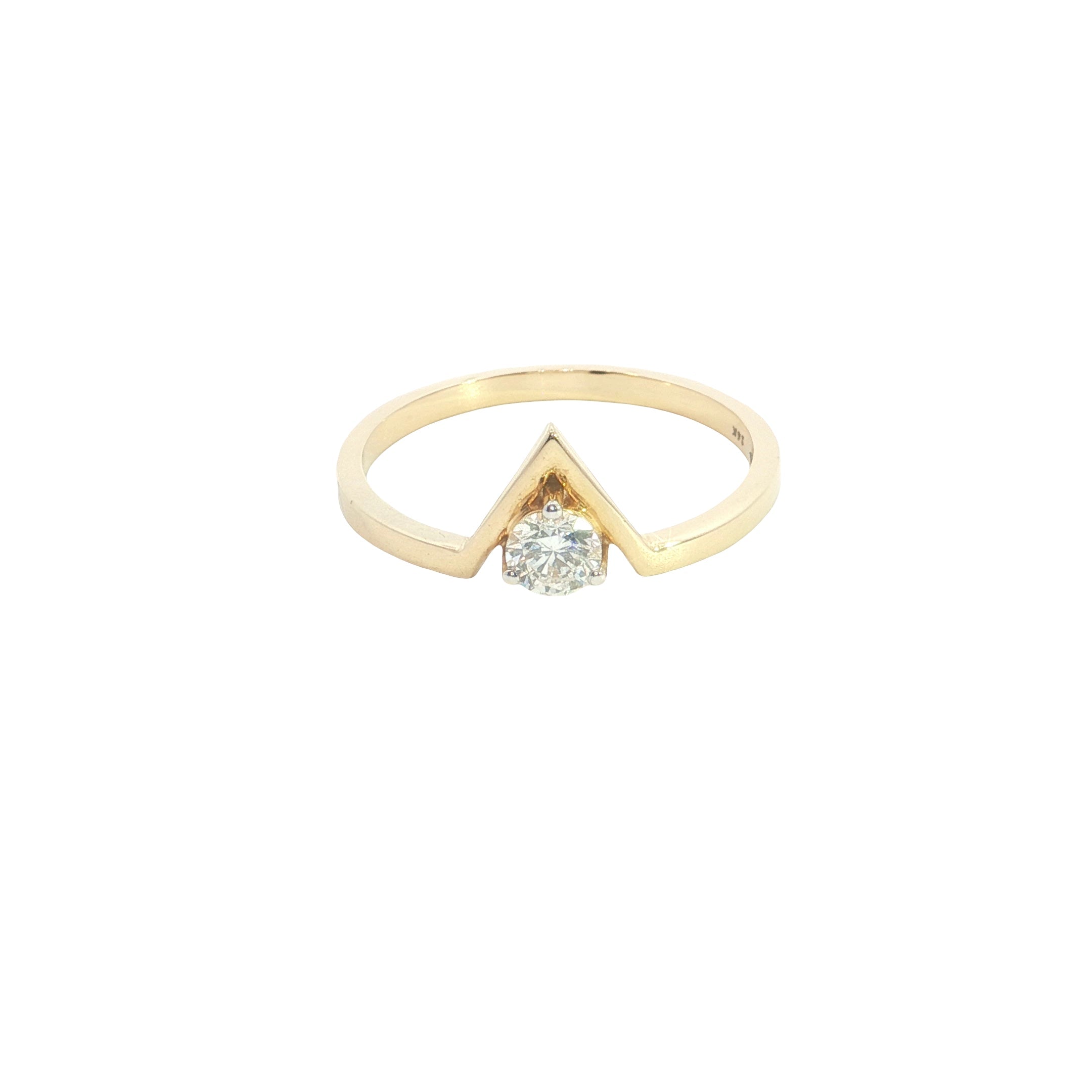 Round Brilliant Cut Lab grown Diamond Fashion Ring