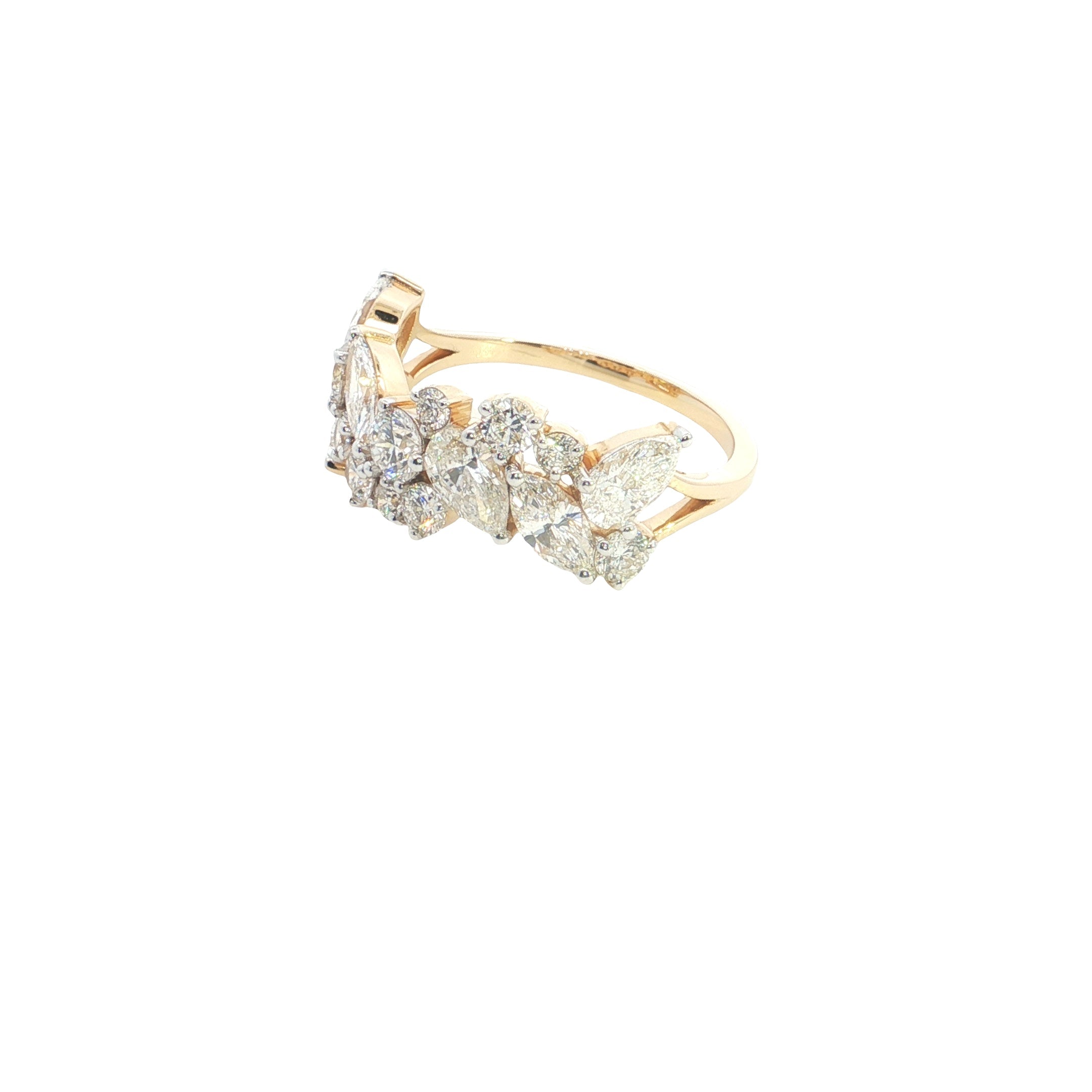 Marquise, Pear and Round Multiple Shape Lab grown Diamond Ring