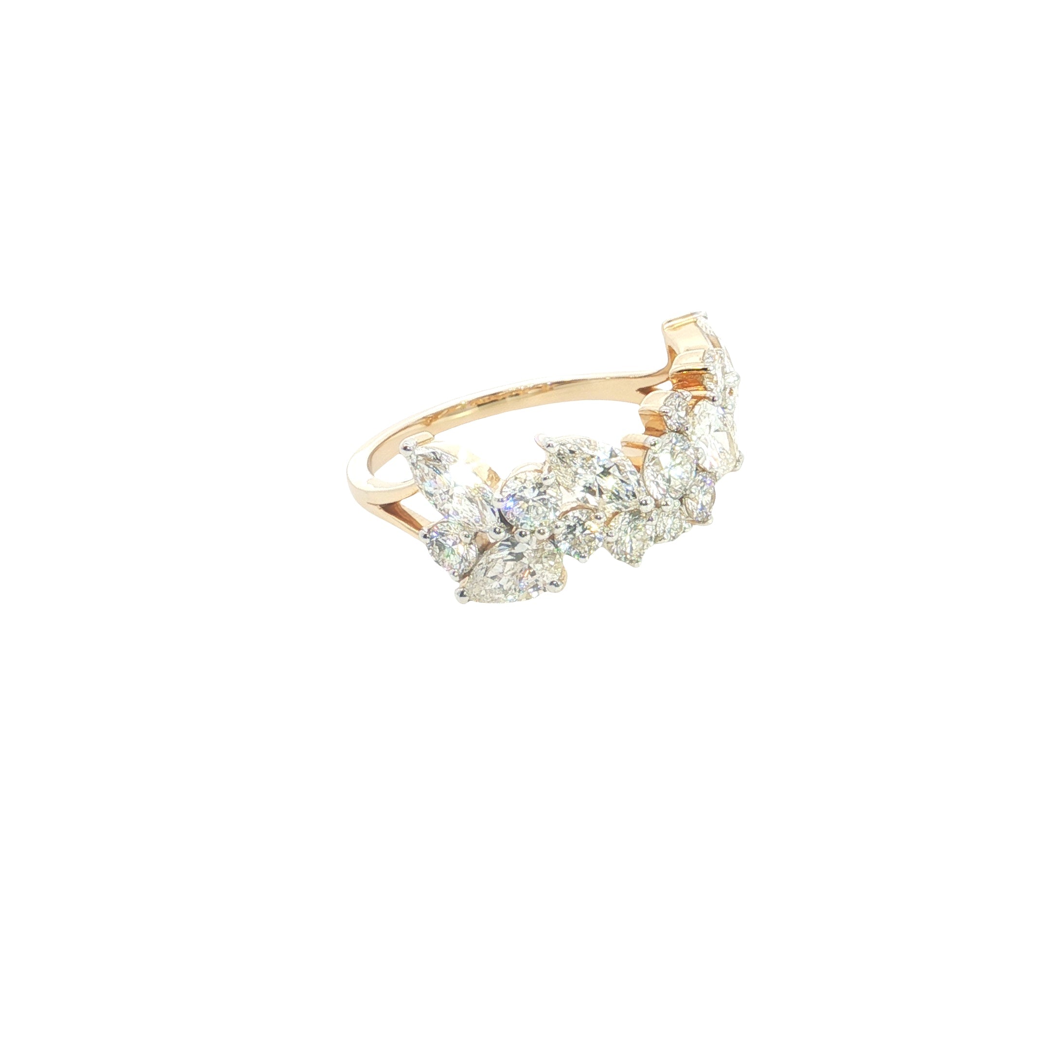 Marquise, Pear and Round Multiple Shape Lab grown Diamond Ring