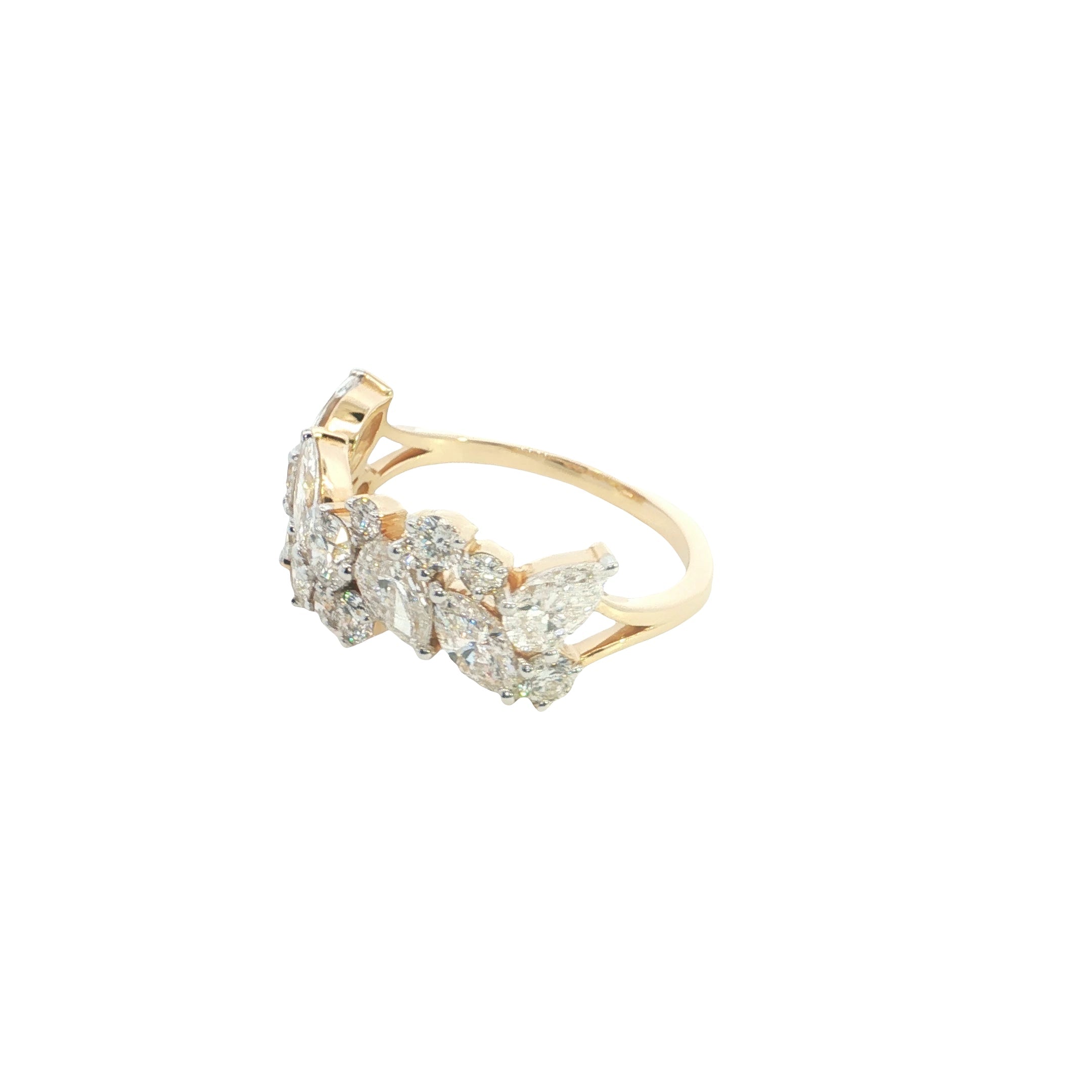 Marquise, Pear and Round Multiple Shape Lab grown Diamond Ring