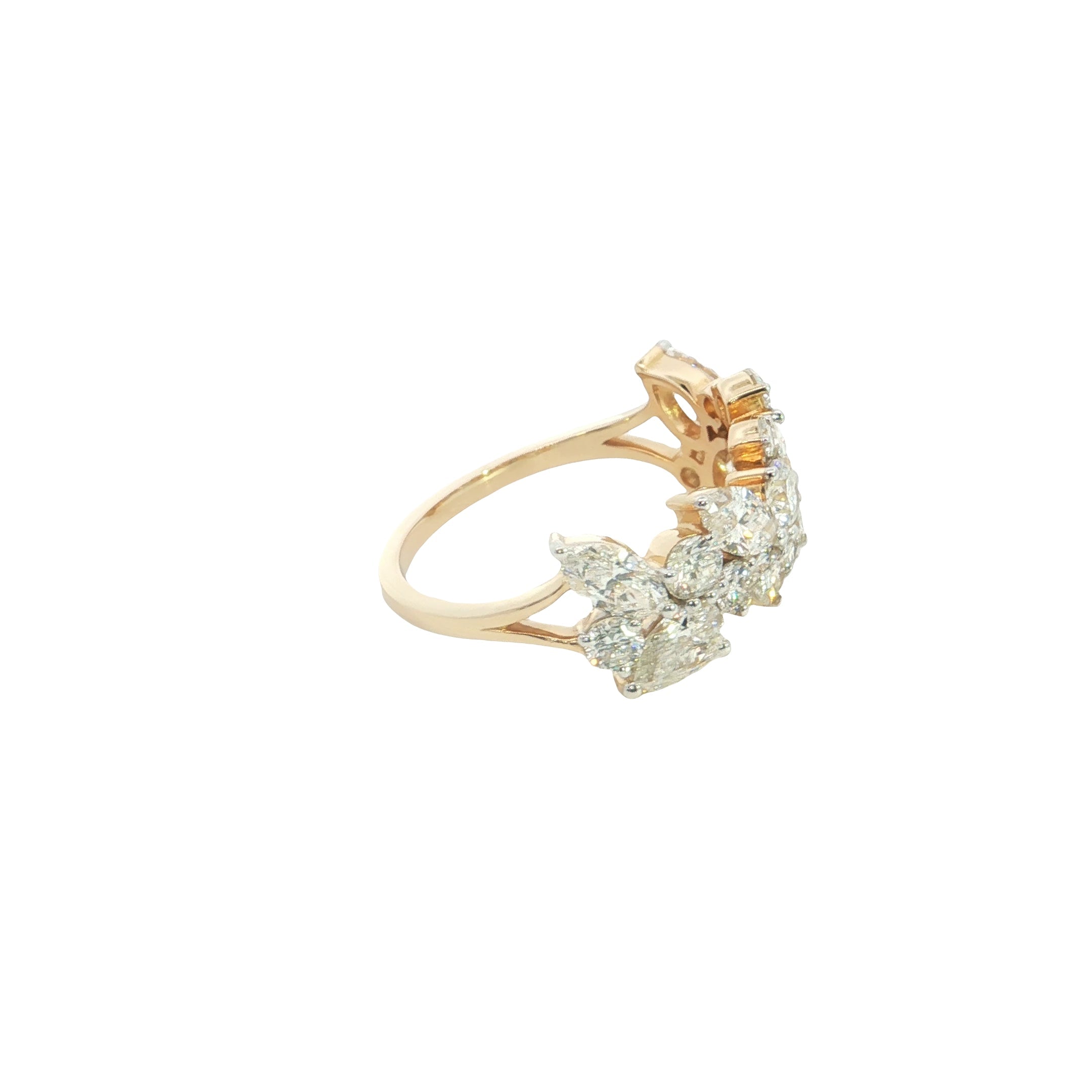 Marquise, Pear and Round Multiple Shape Lab grown Diamond Ring