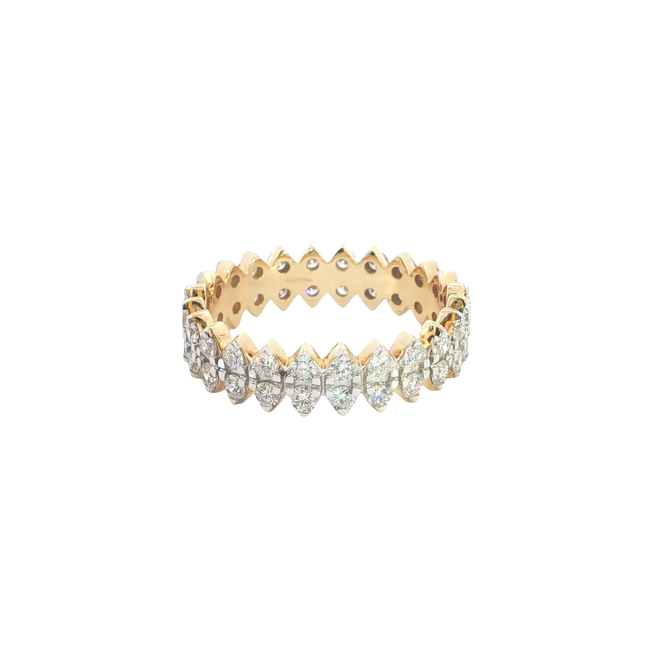 Round Brilliant Cut Lab grown Diamond Eternity Ring  Band