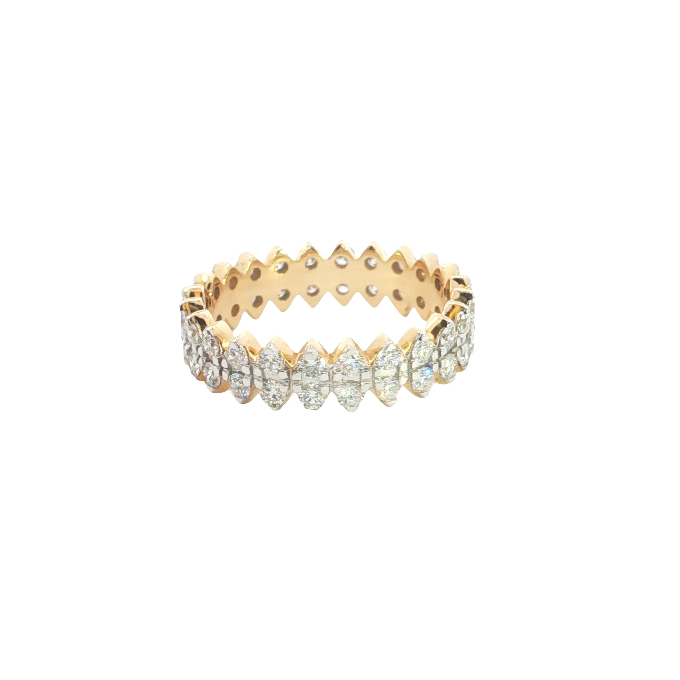 Round Brilliant Cut Lab grown Diamond Eternity Ring  Band