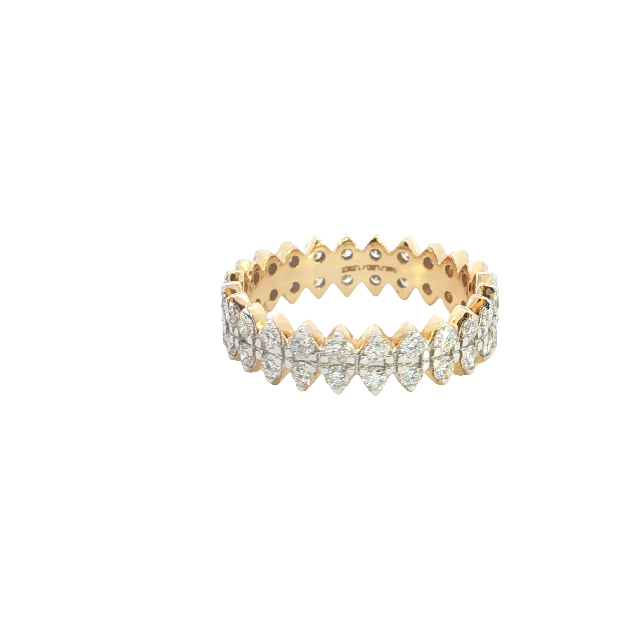 Round Brilliant Cut Lab grown Diamond Eternity Ring  Band