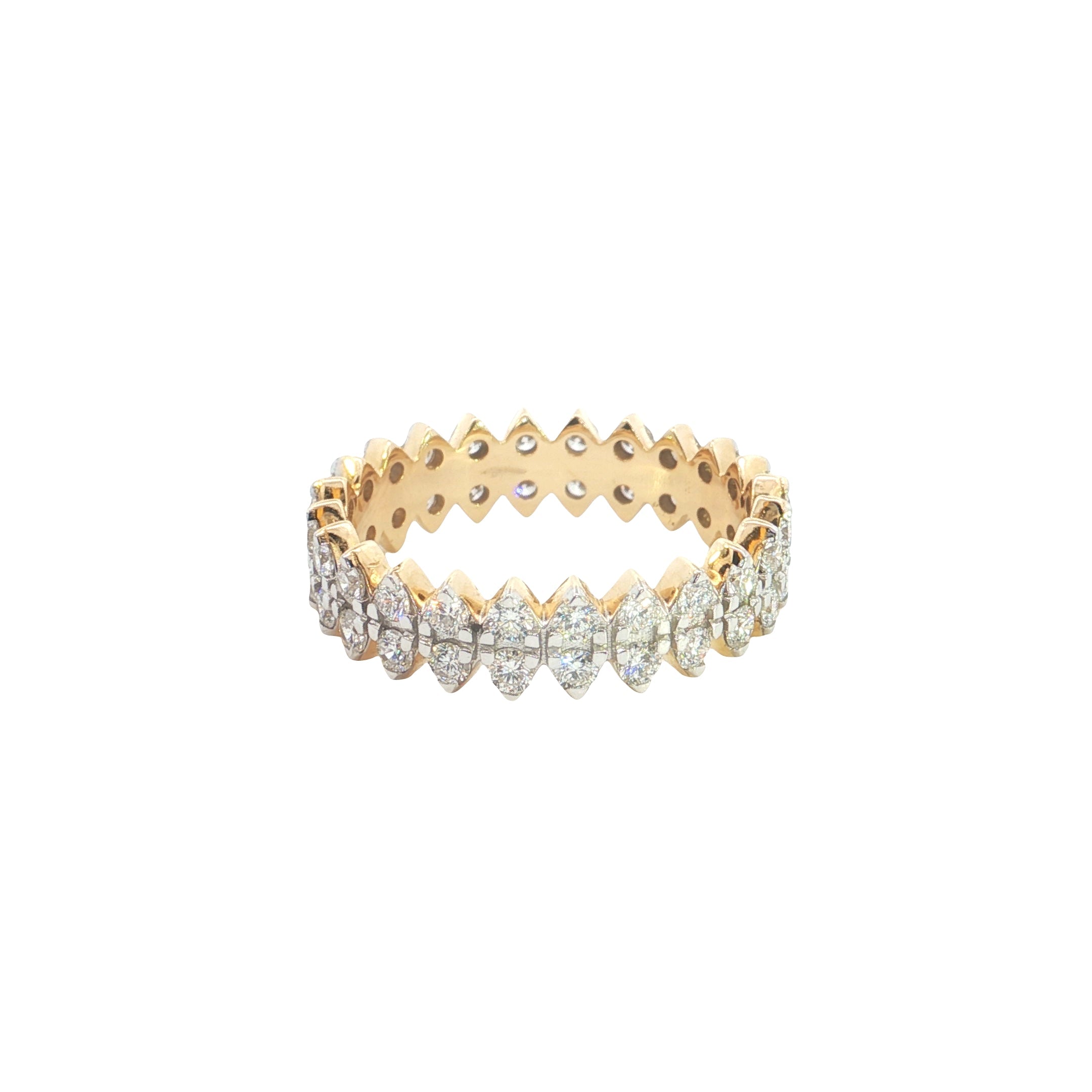 Round Brilliant Cut Lab grown Diamond Eternity Ring  Band