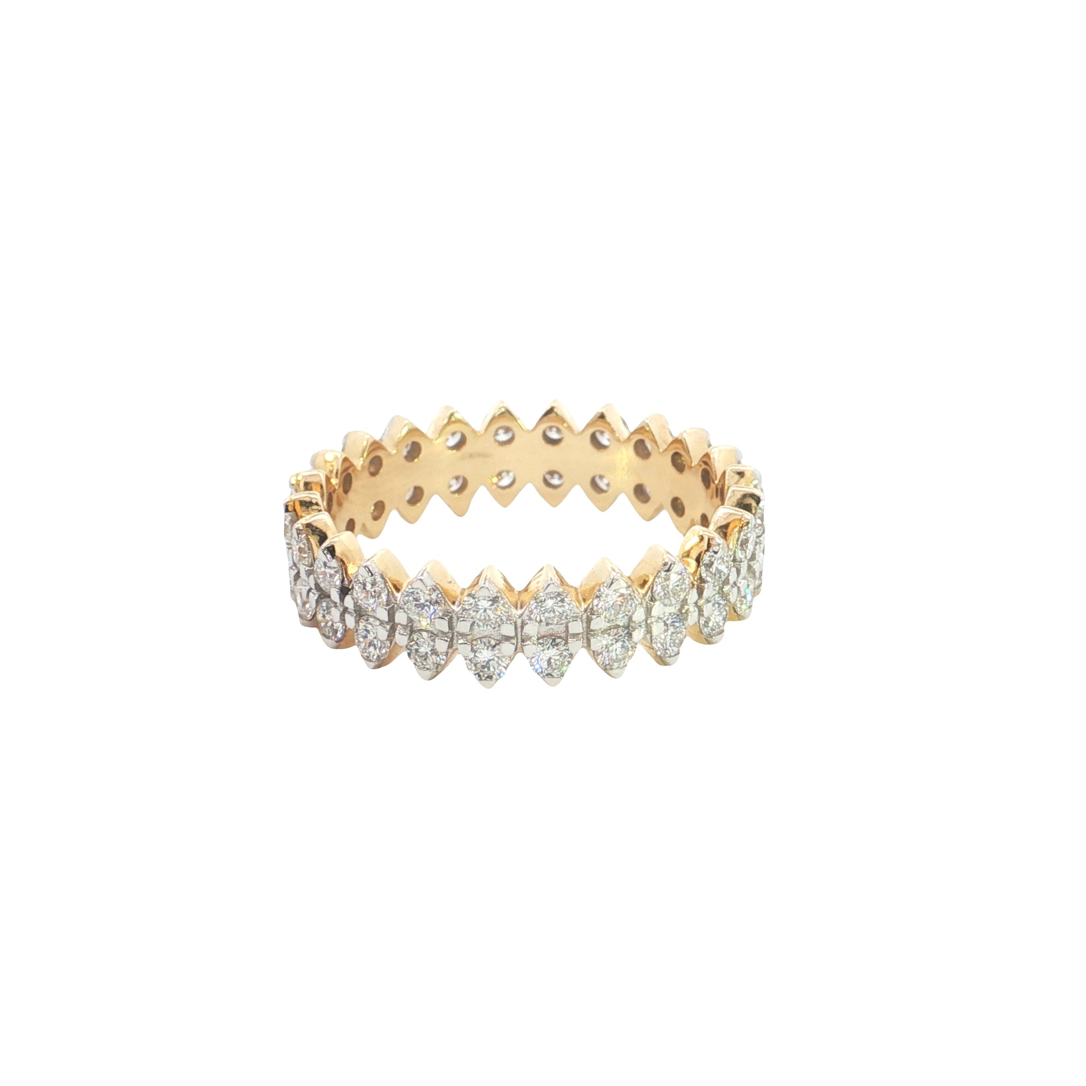 Round Brilliant Cut Lab grown Diamond Eternity Ring  Band
