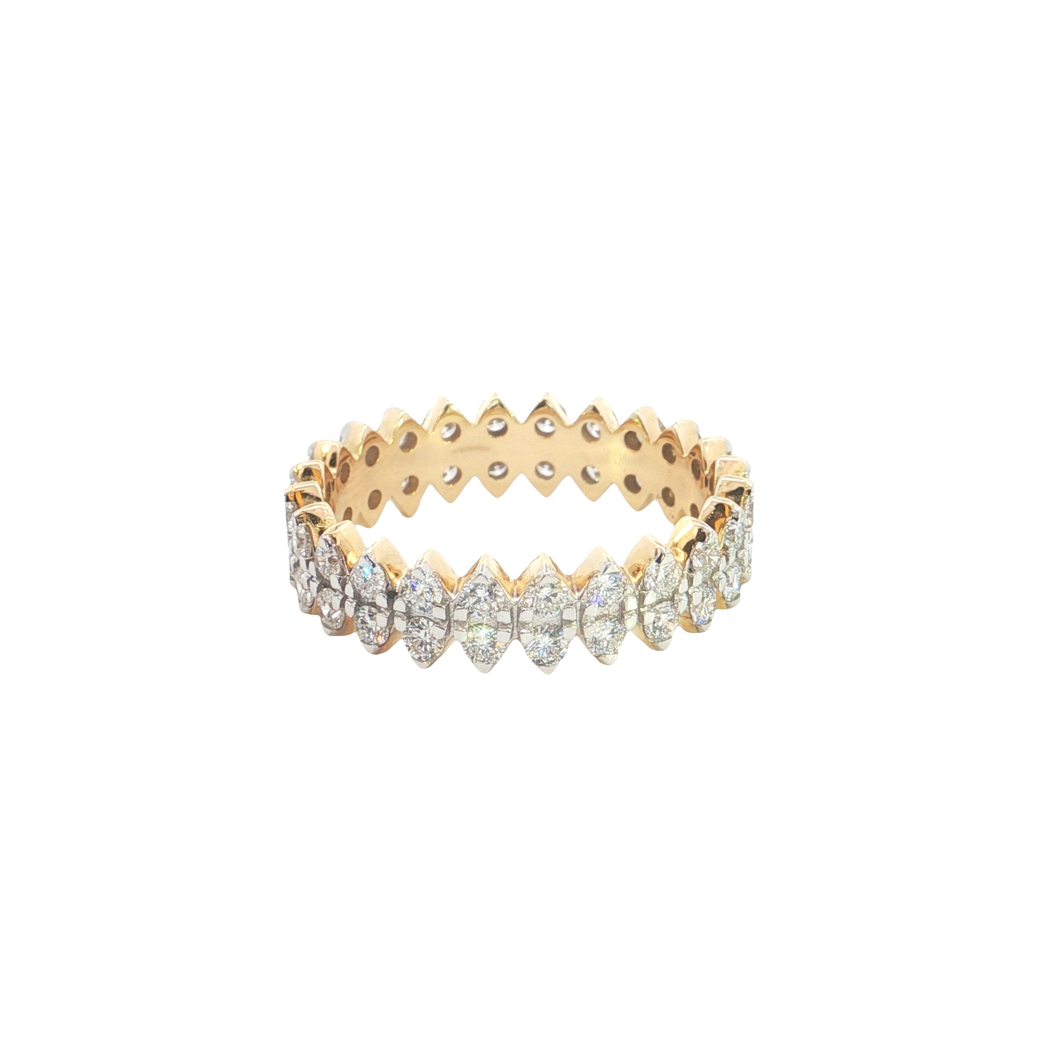 Round Brilliant Cut Lab grown Diamond Eternity Ring  Band