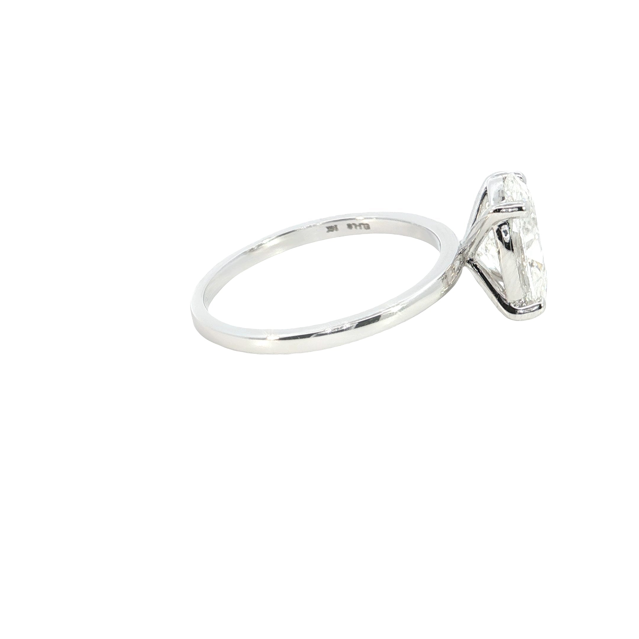 Oval Cut Lab grown Diamond Classic Solitaire Engagement Ring
