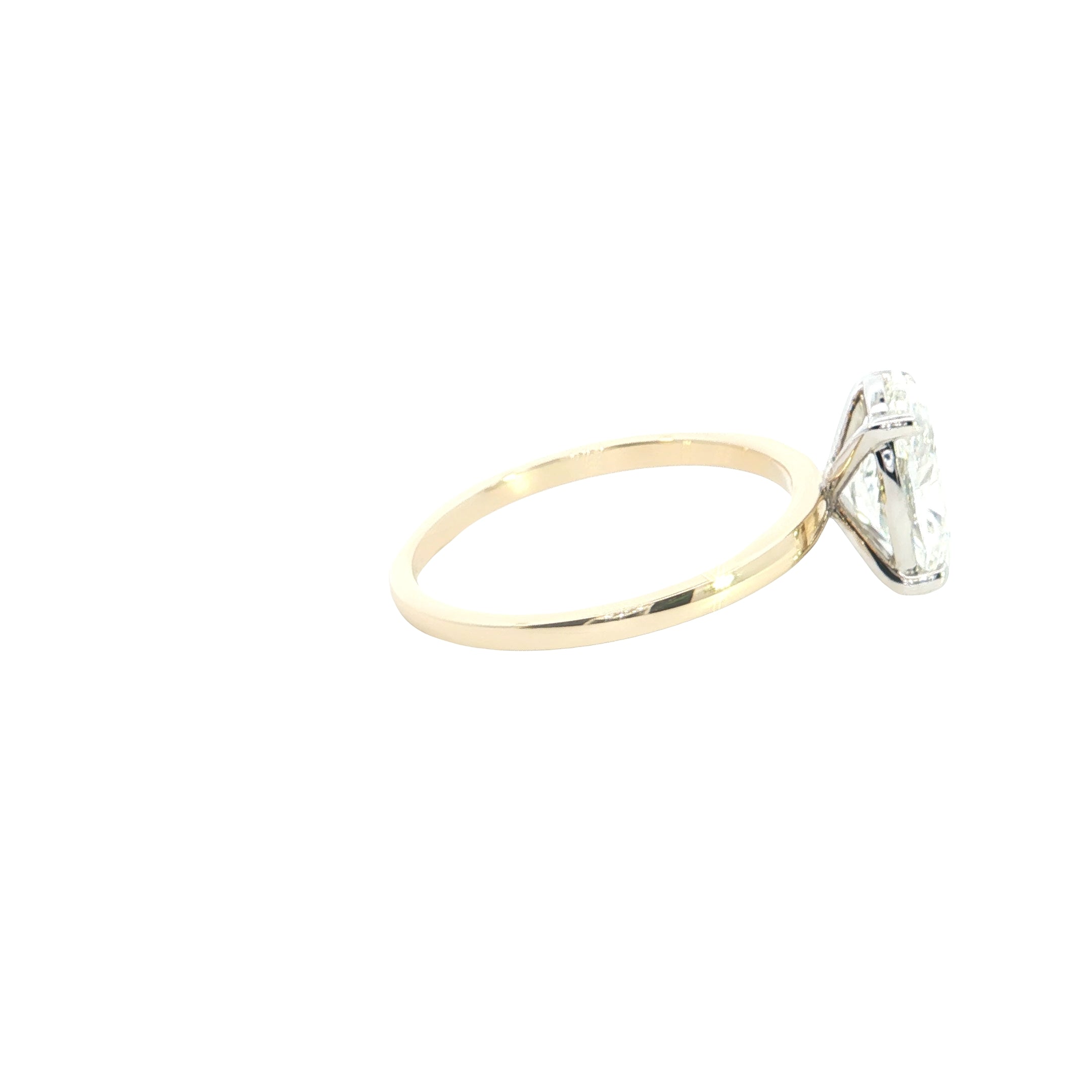 Oval Cut Lab grown Diamond Classic Solitaire Engagement Ring