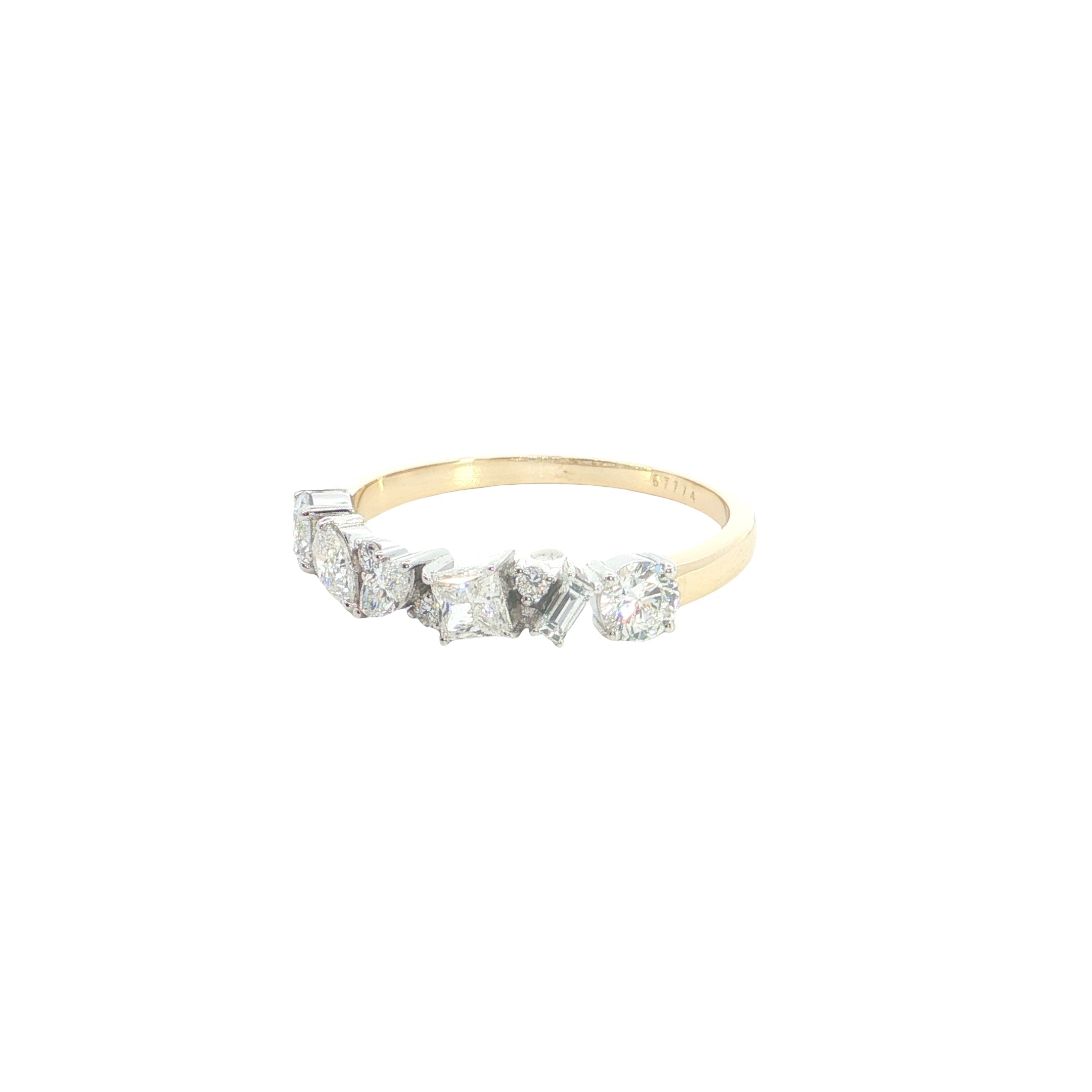 Multiple Shape Lab grown Diamond Ring Band