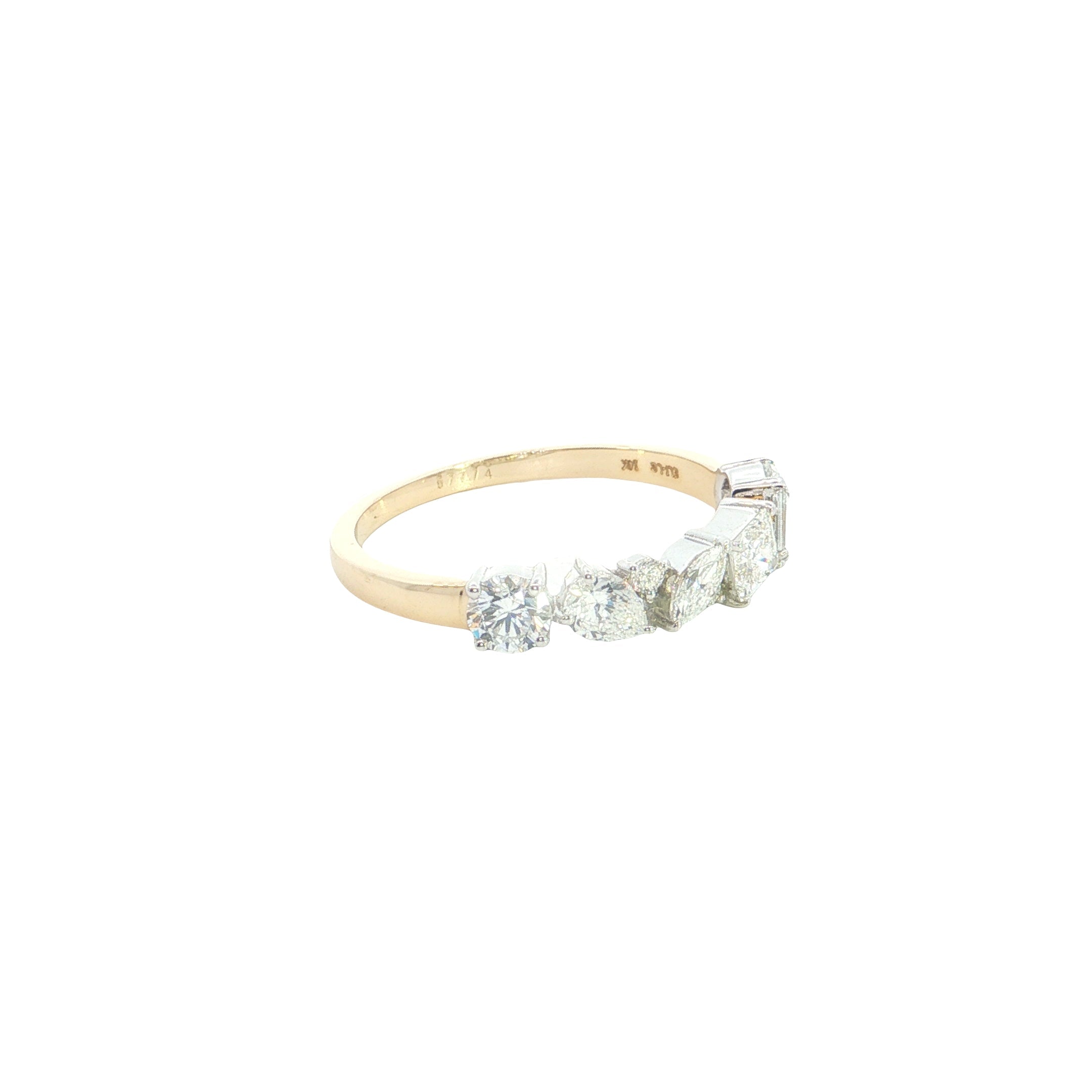 Multiple Shape Lab grown Diamond Ring Band