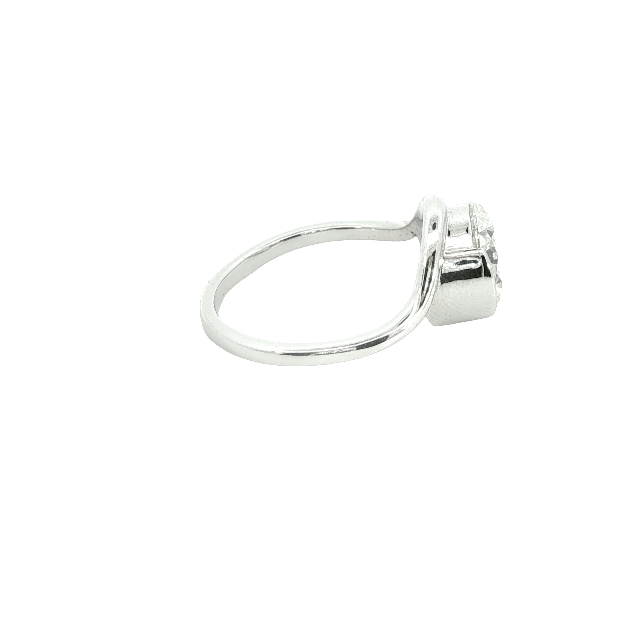 Round Brilliant Cut Lab grown Diamond Engagement Ring