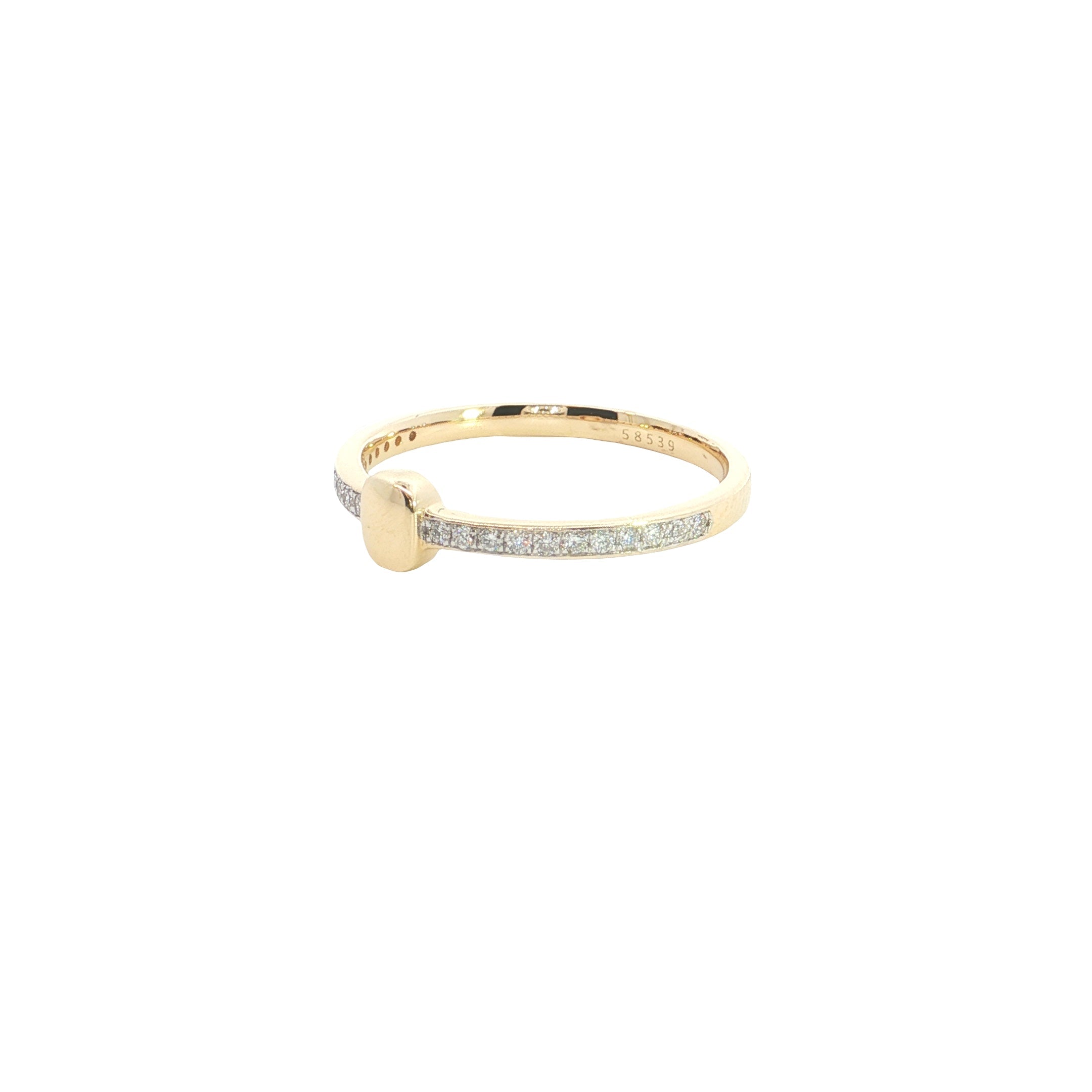 round brilliant cut  Lab grown Diamond  wedding Ring band