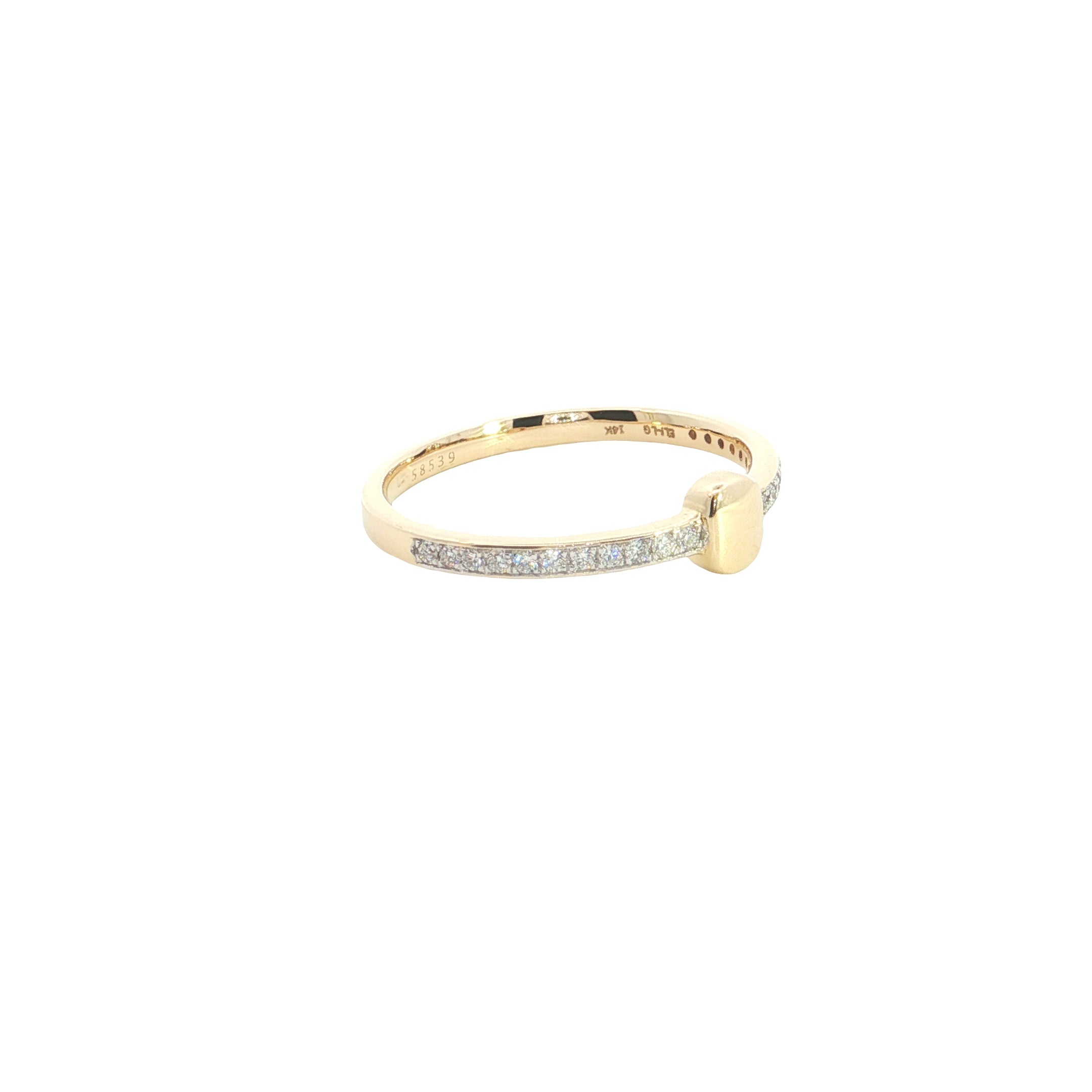round brilliant cut  Lab grown Diamond  wedding Ring band