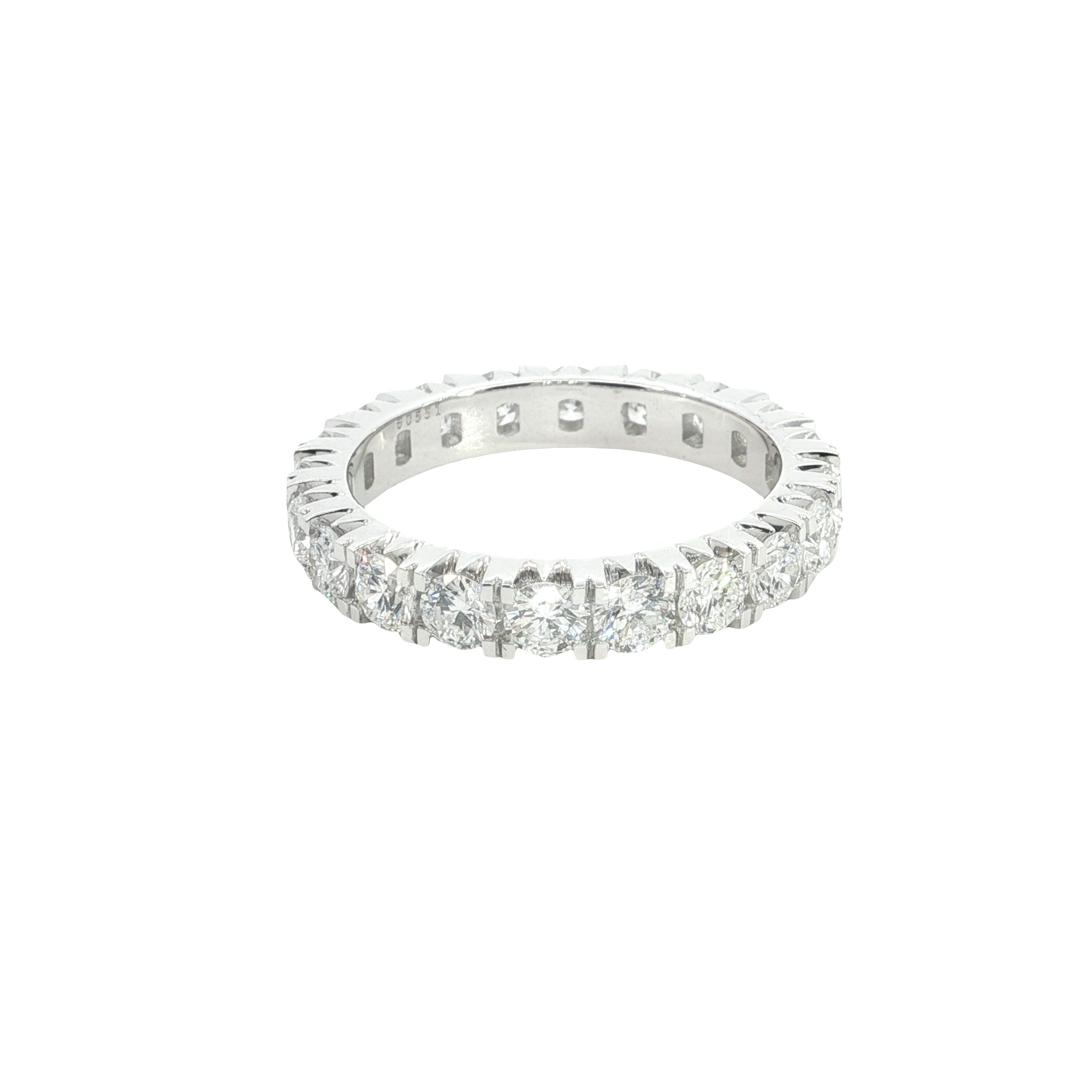 round brilliant cut Lab grown Diamond  full eternity band