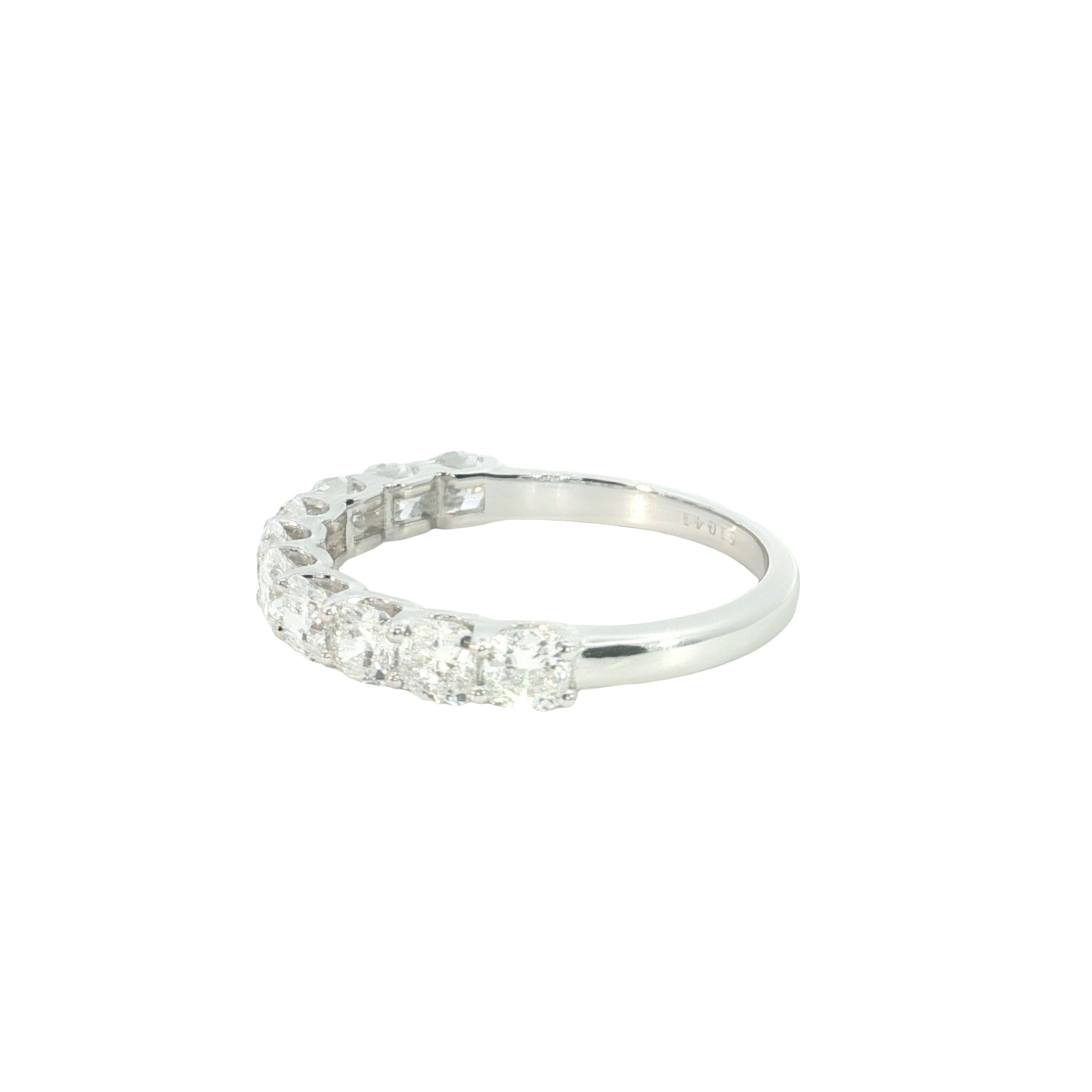 Cushion Cut Lab-Grown Diamond Half Eternity Stackable Ring Band