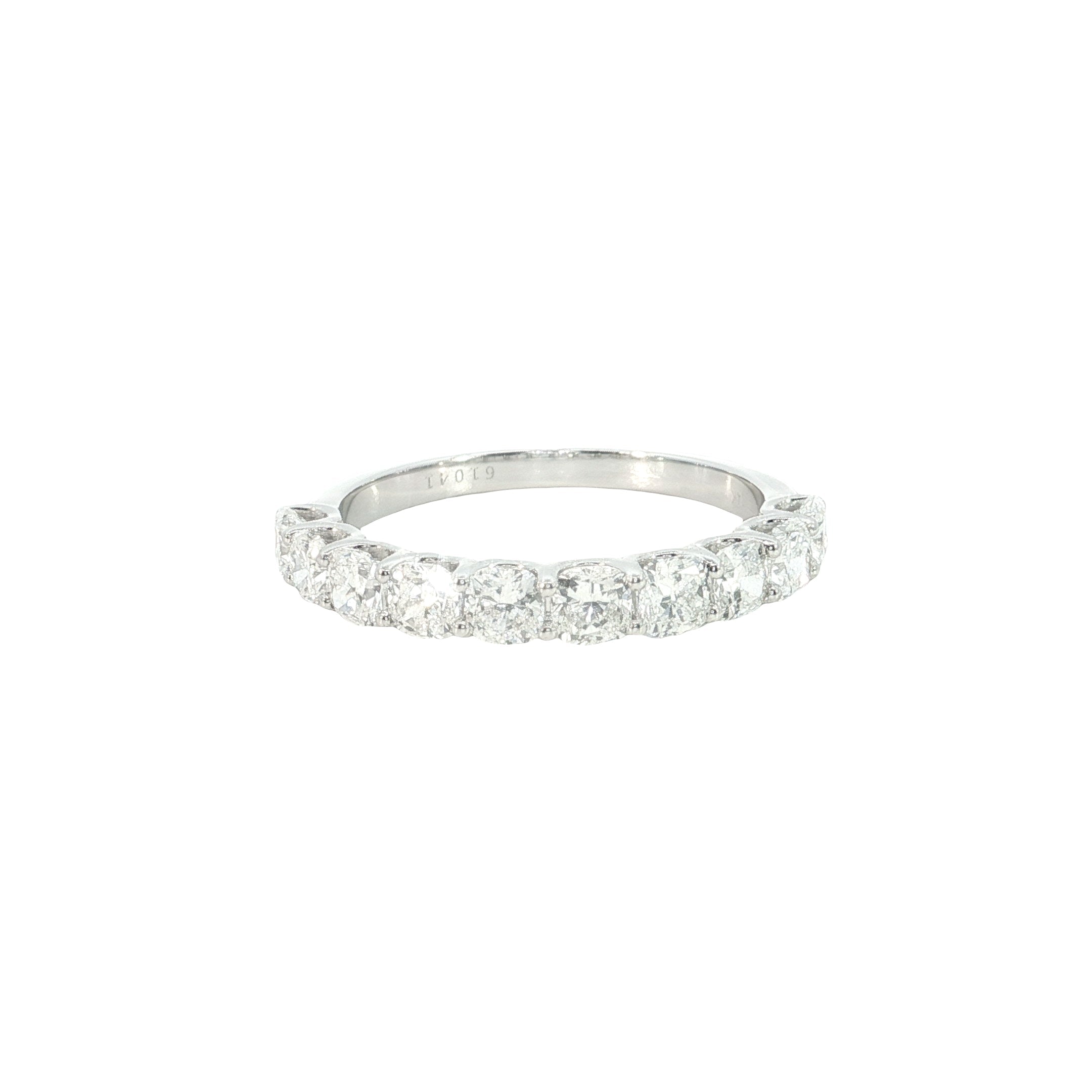 Cushion Cut Lab-Grown Diamond Half Eternity Stackable Ring Band