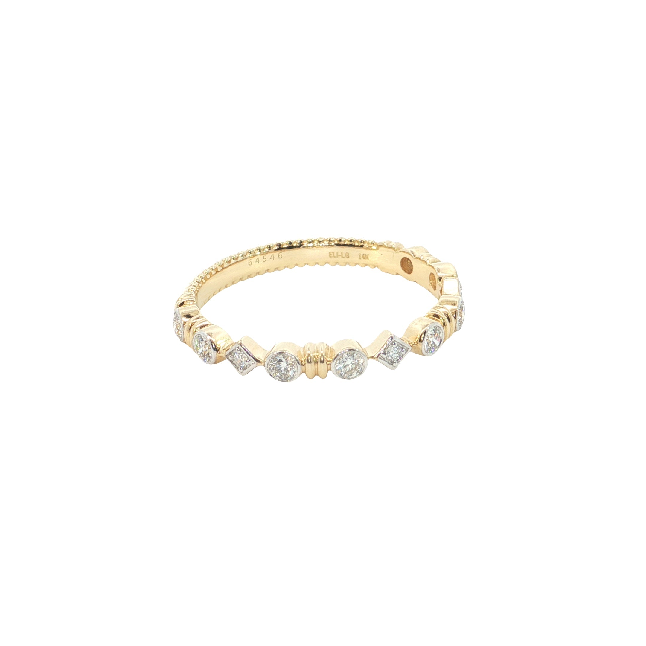 Round Brilliant cut  Lab grown Diamond  Engagement Ring Band