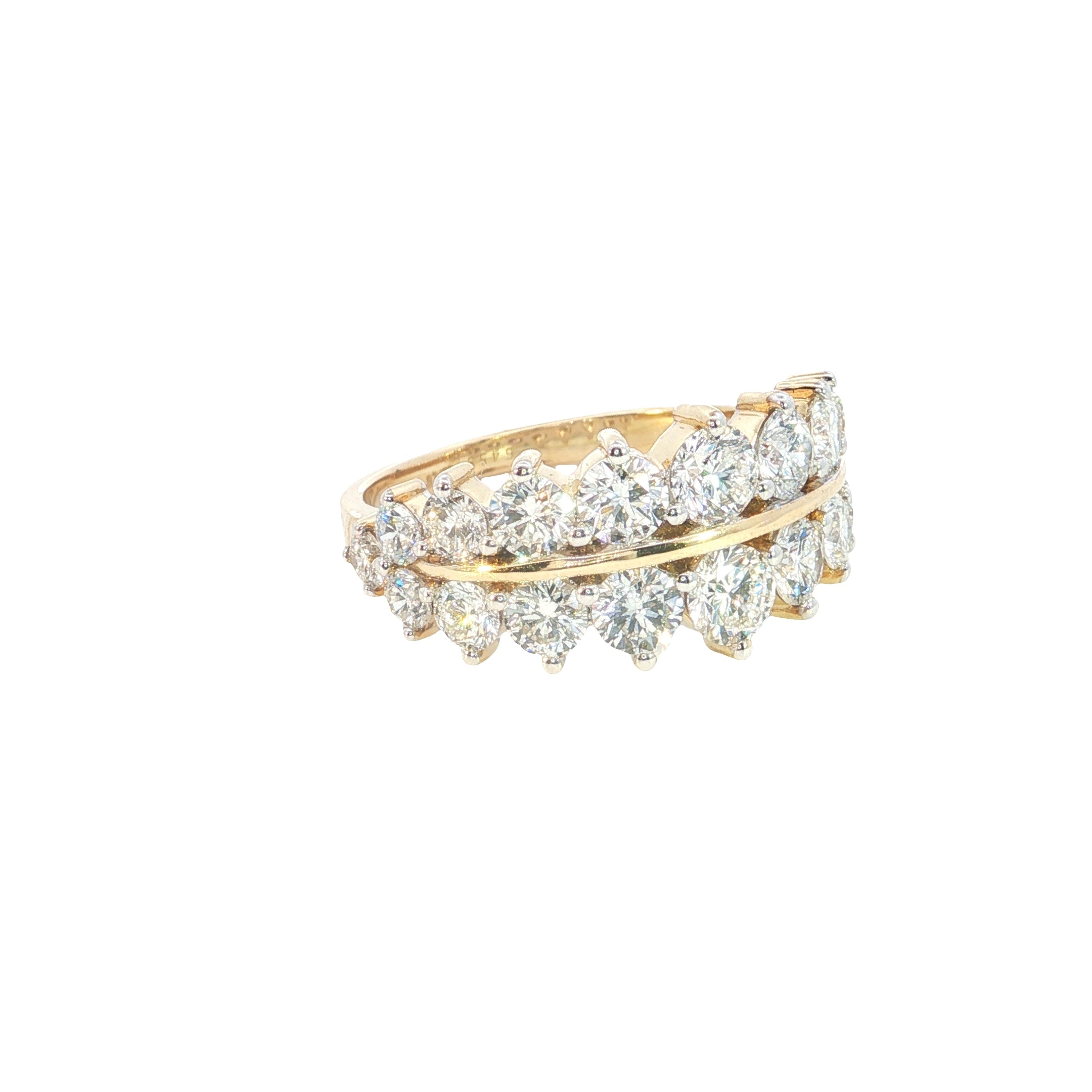 Round Brilliant Cut Lab grown Diamond fashion ring with prong setting
