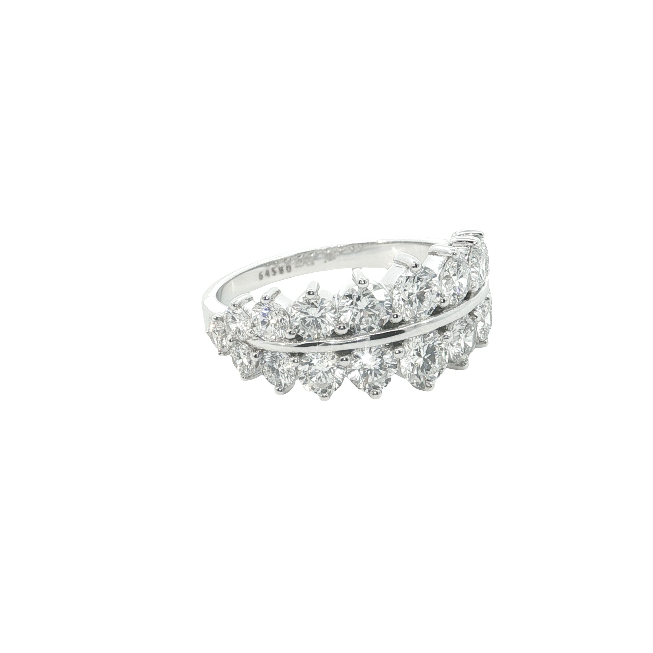 Round Brilliant Cut Lab grown Diamond fashion ring with prong setting