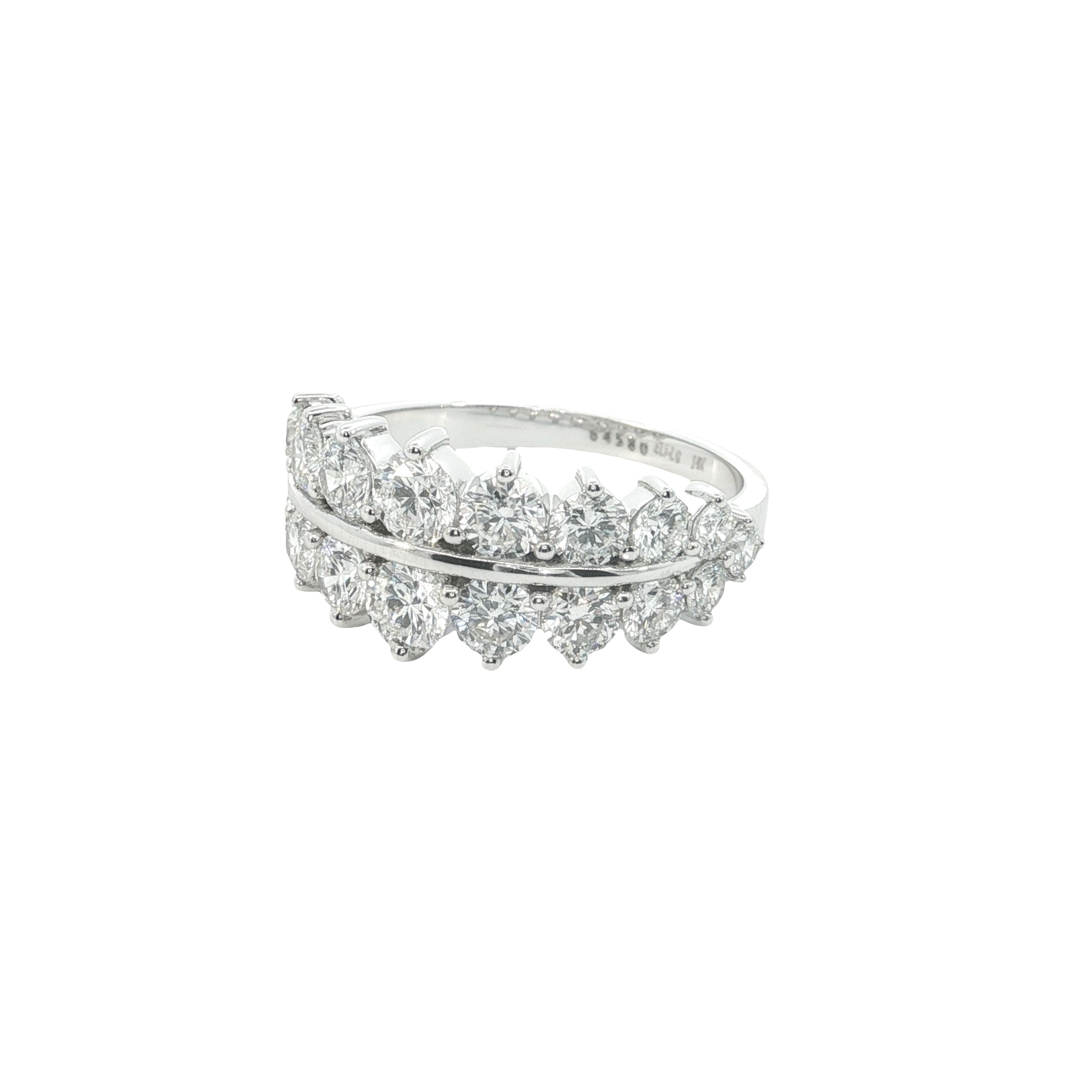Round Brilliant Cut Lab grown Diamond fashion ring with prong setting