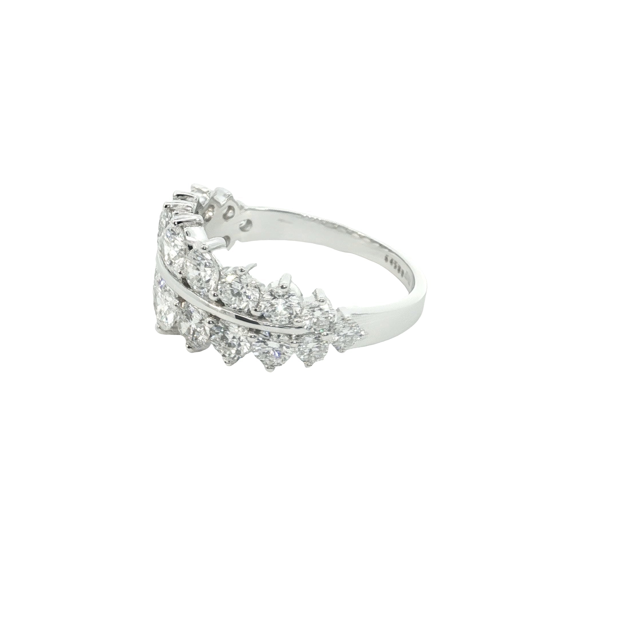 Round Brilliant Cut Lab grown Diamond fashion ring with prong setting