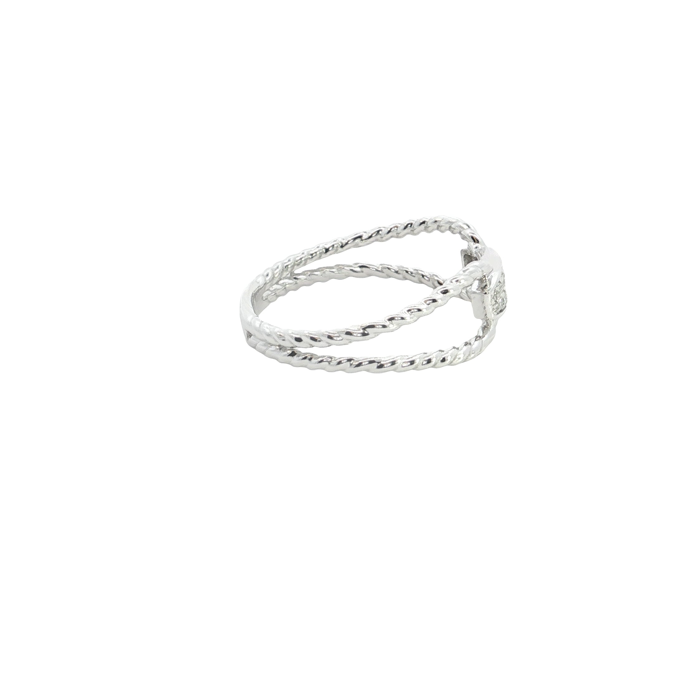 Round Brilliant Cut Lab grown Diamond with pave setting fashion ring