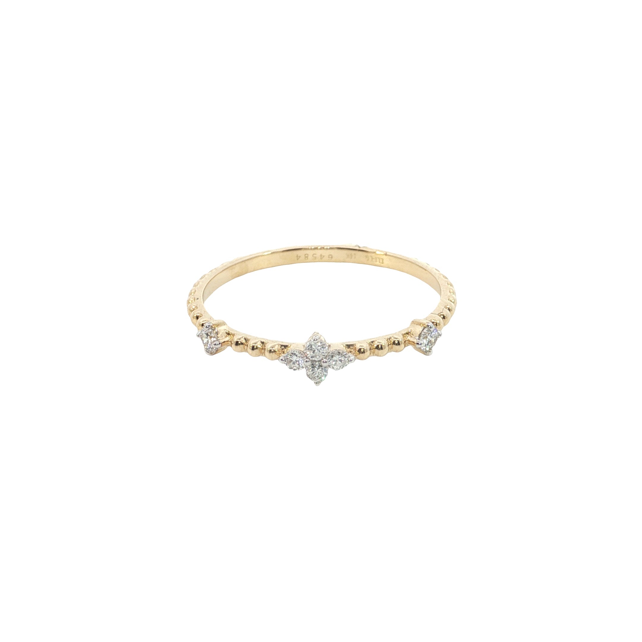 Round Brilliant Cut Lab grown Diamond stackable ring band