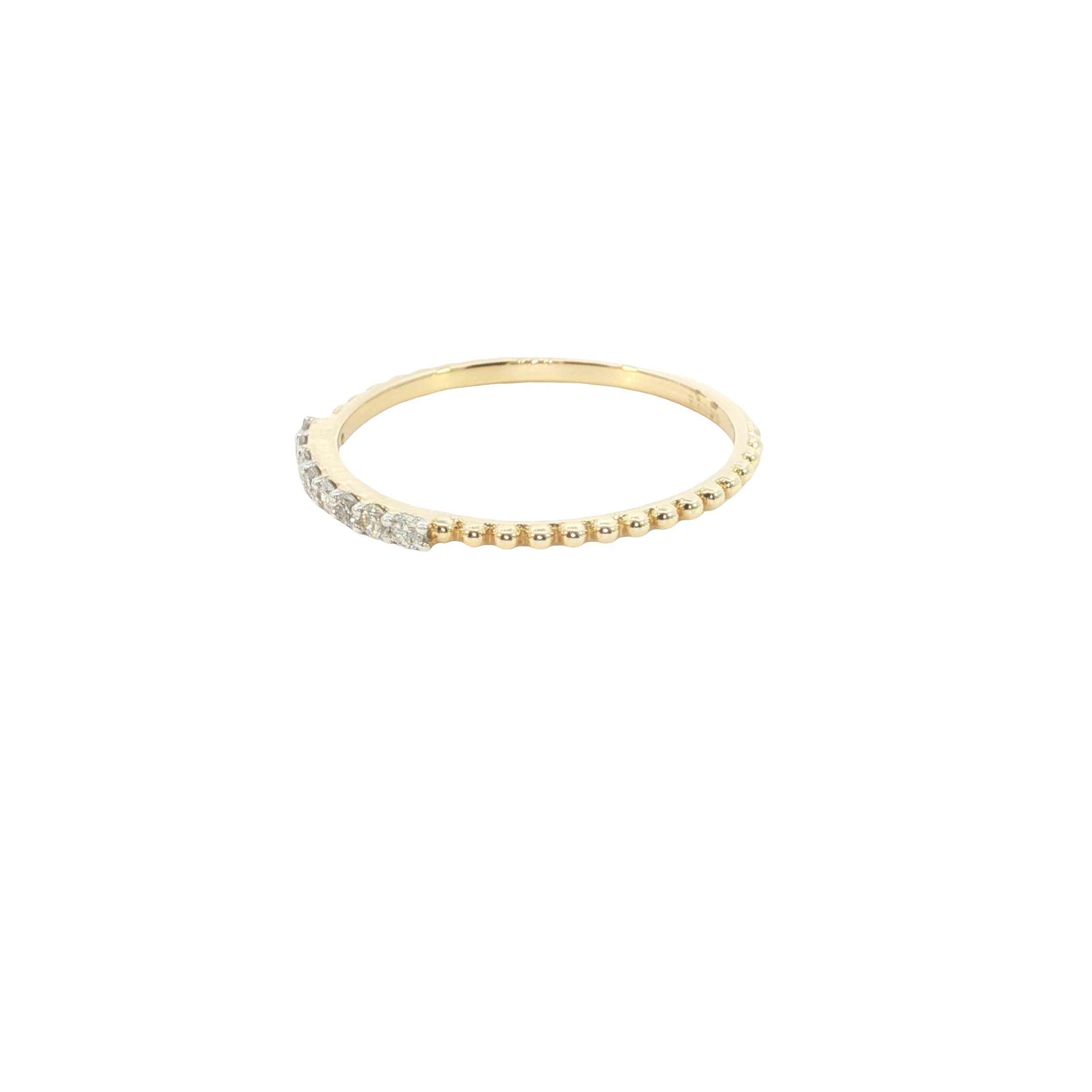 Round Brilliant Cut Lab grown Diamond stackable ring band