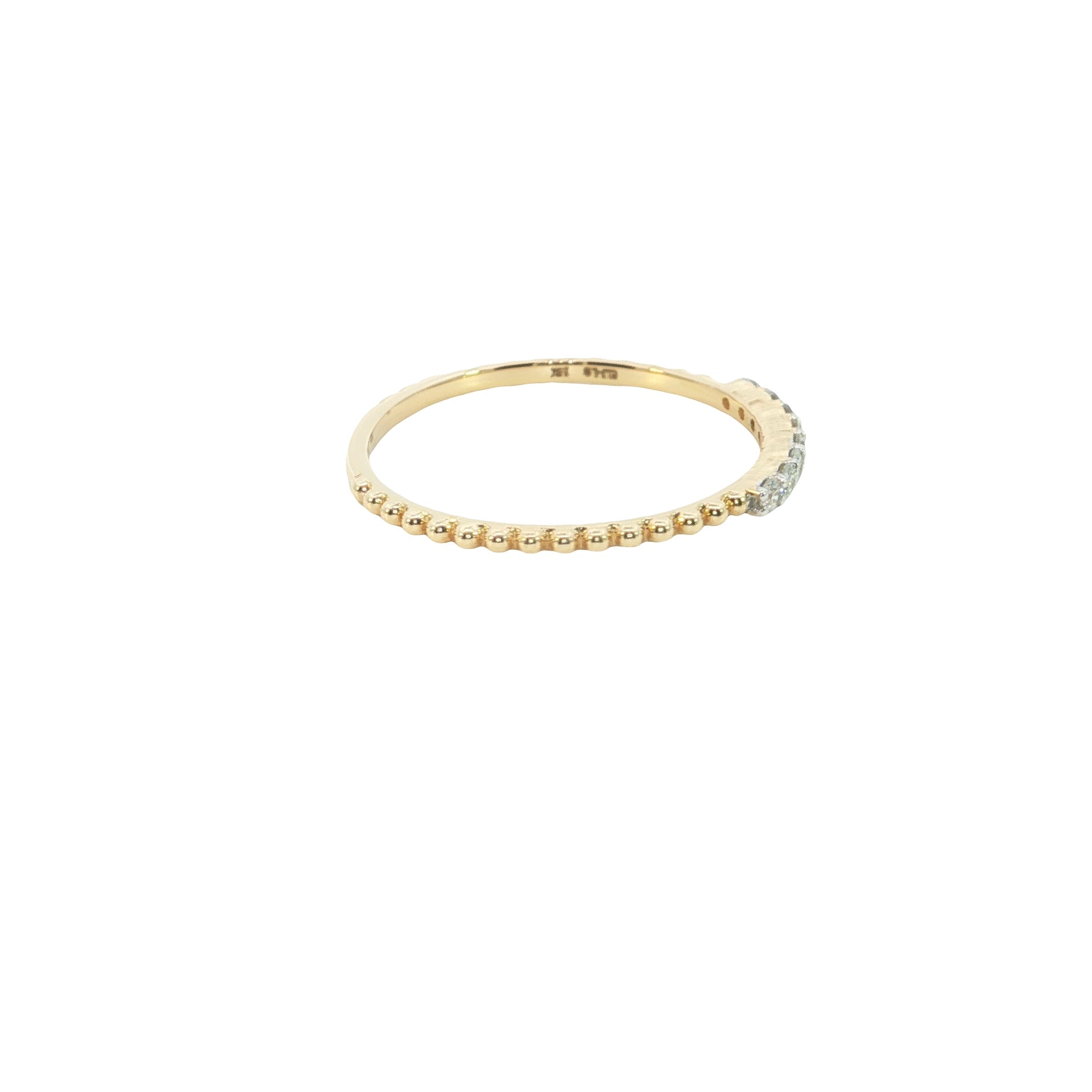 Round Brilliant Cut Lab grown Diamond stackable ring band