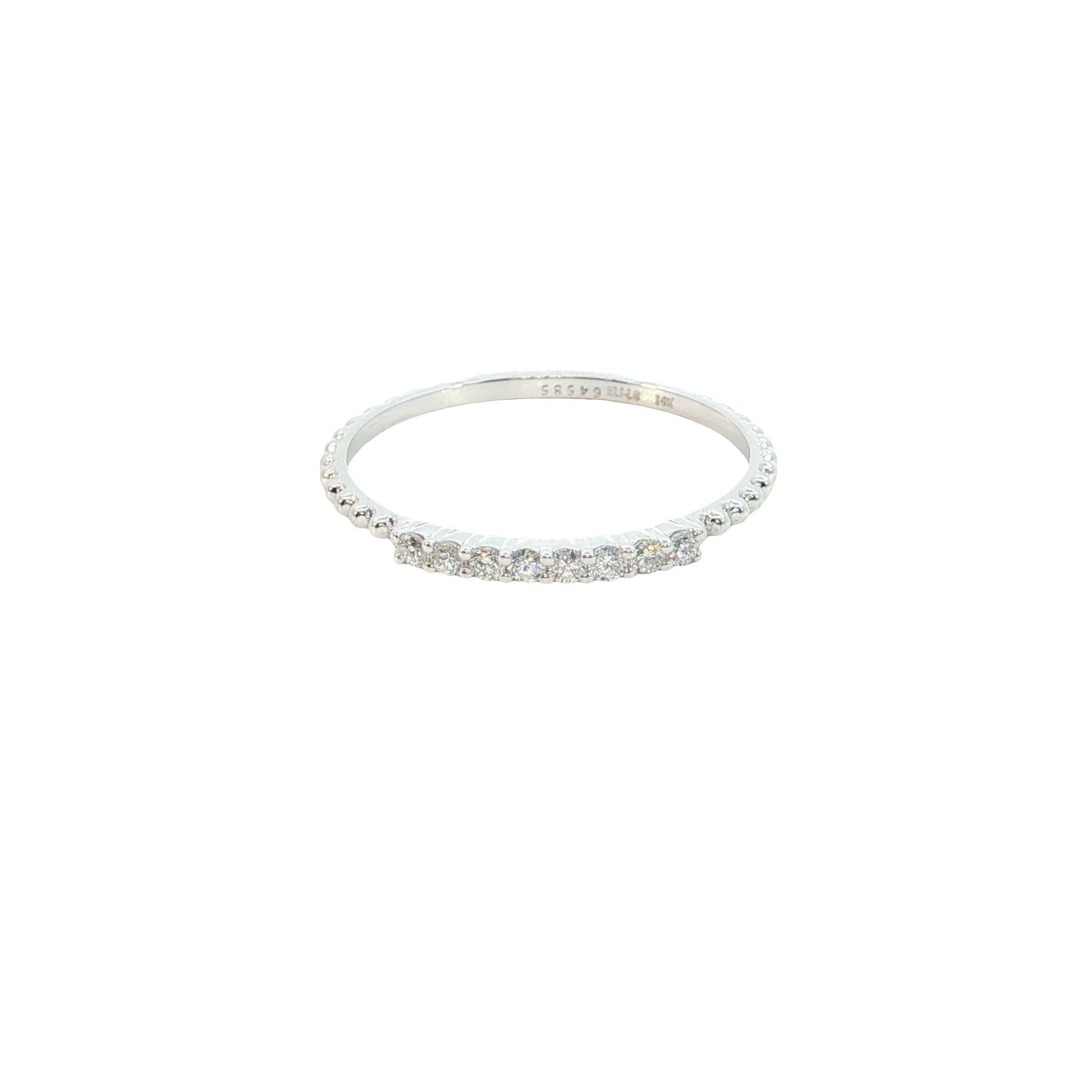 Round Brilliant Cut Lab grown Diamond stackable ring band