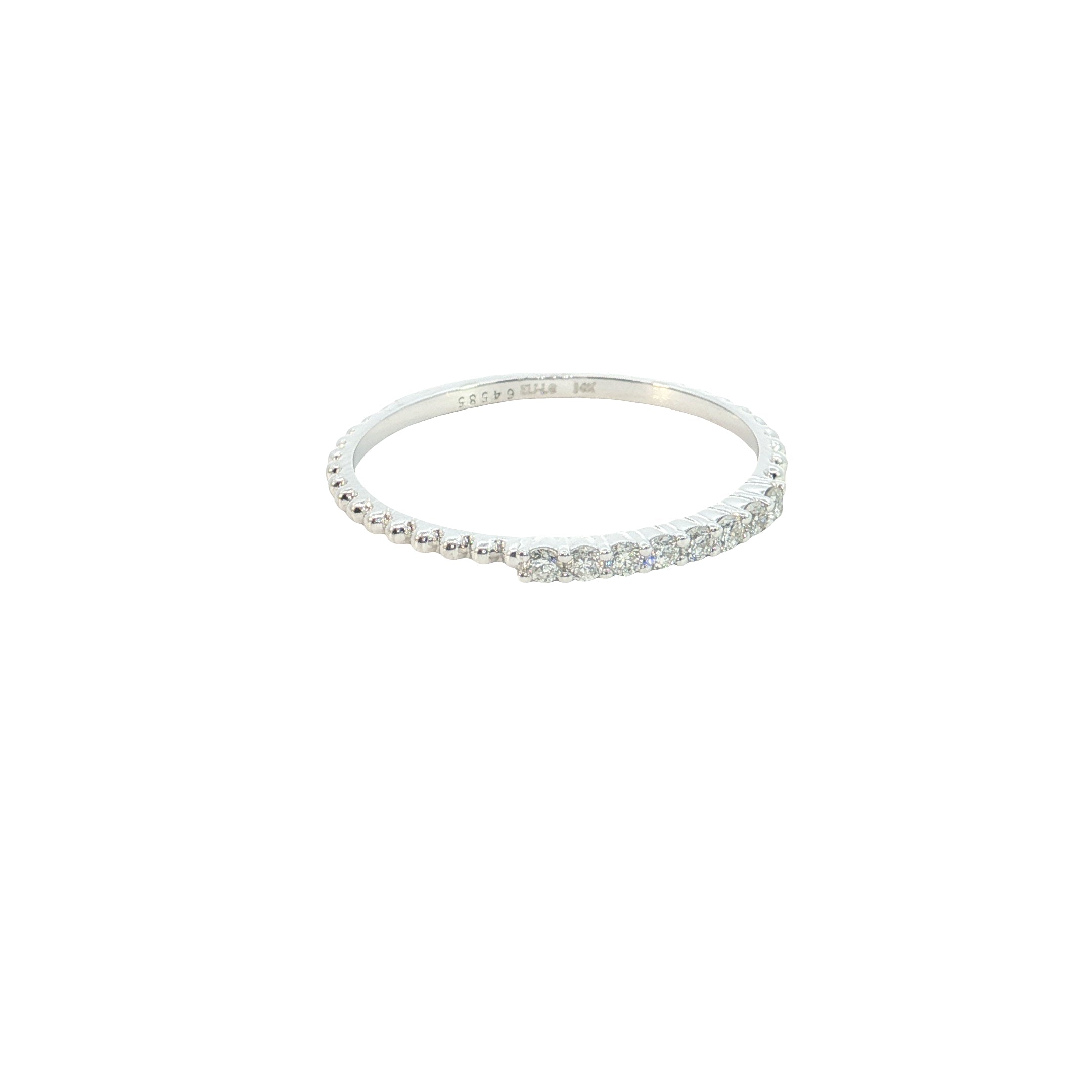 Round Brilliant Cut Lab grown Diamond stackable ring band