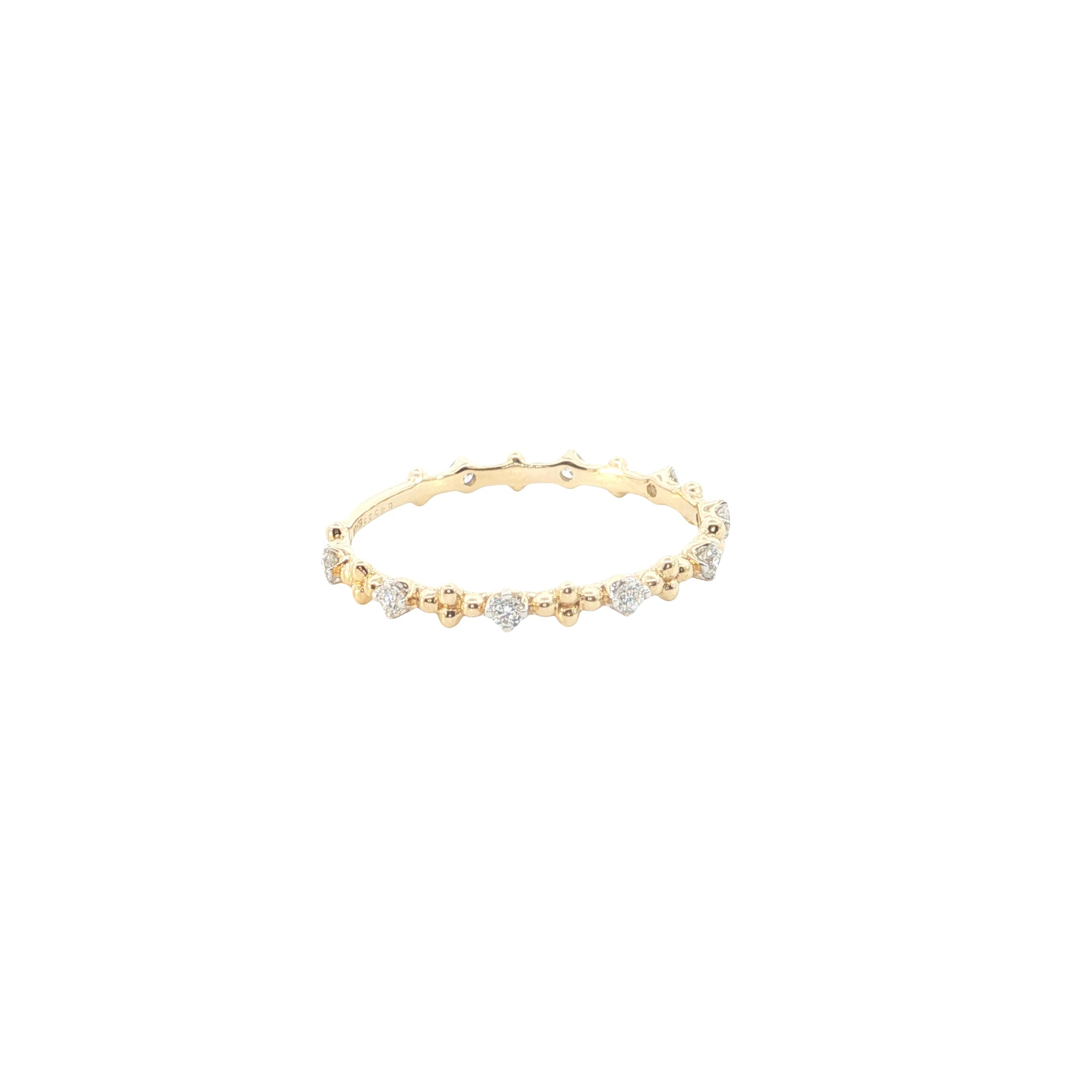 Round Brilliant Cut Lab grown Diamond stackable Ring  Band