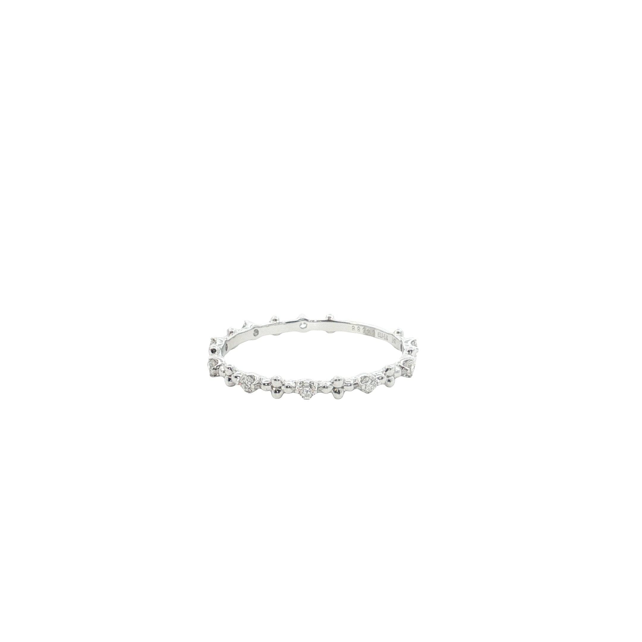 Round Brilliant Cut Lab grown Diamond stackable Ring  Band