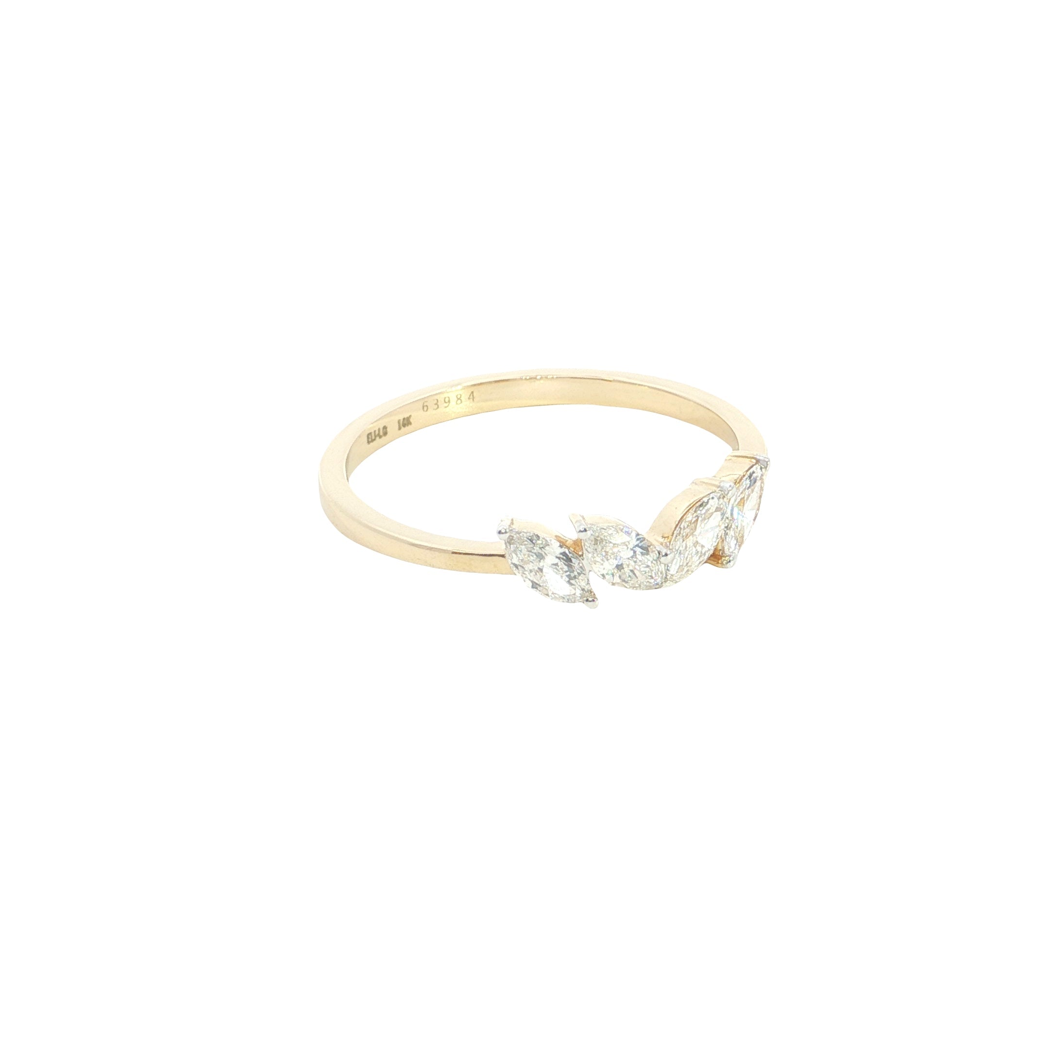 marquise Cut Lab grown Diamond stackable ring band