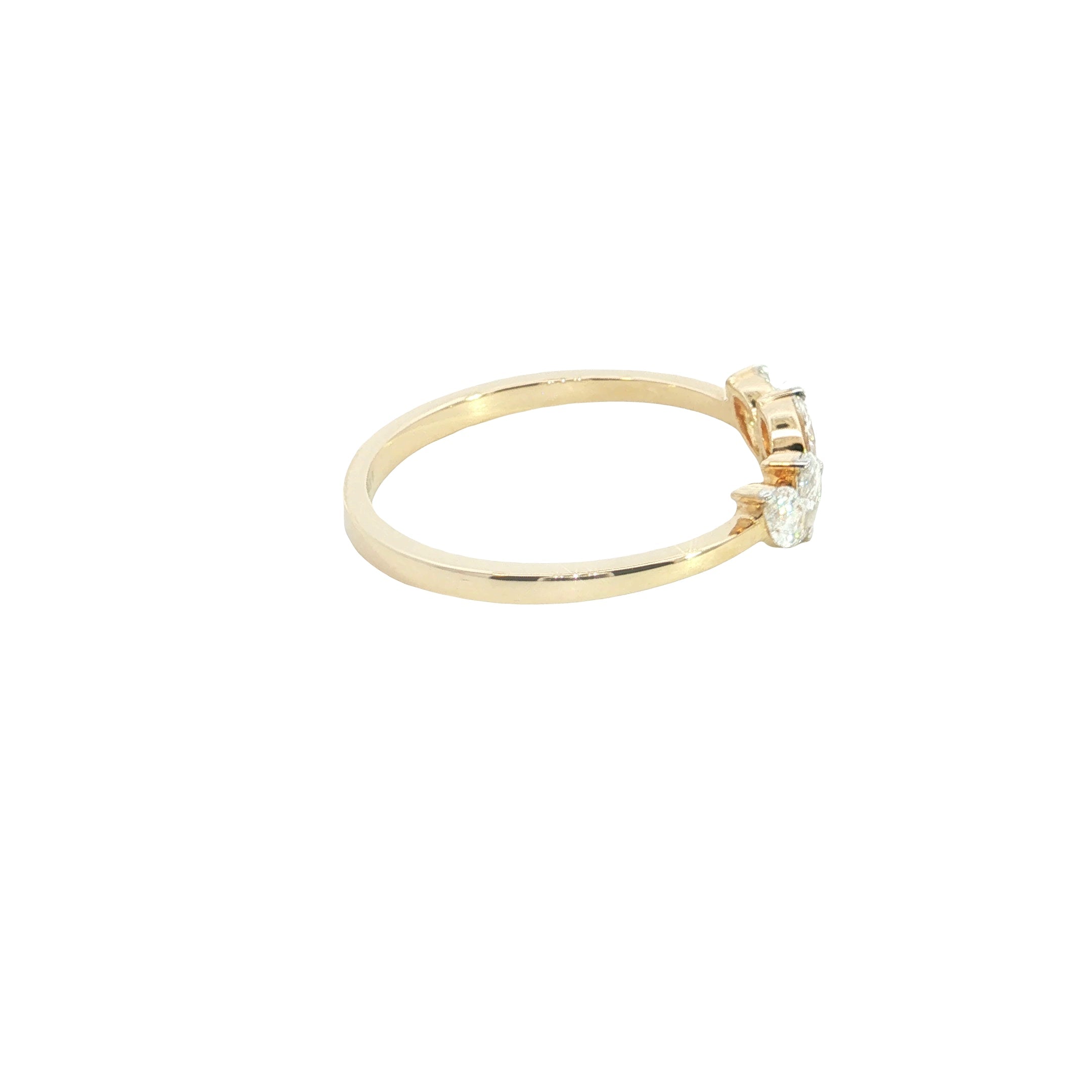 marquise Cut Lab grown Diamond stackable ring band