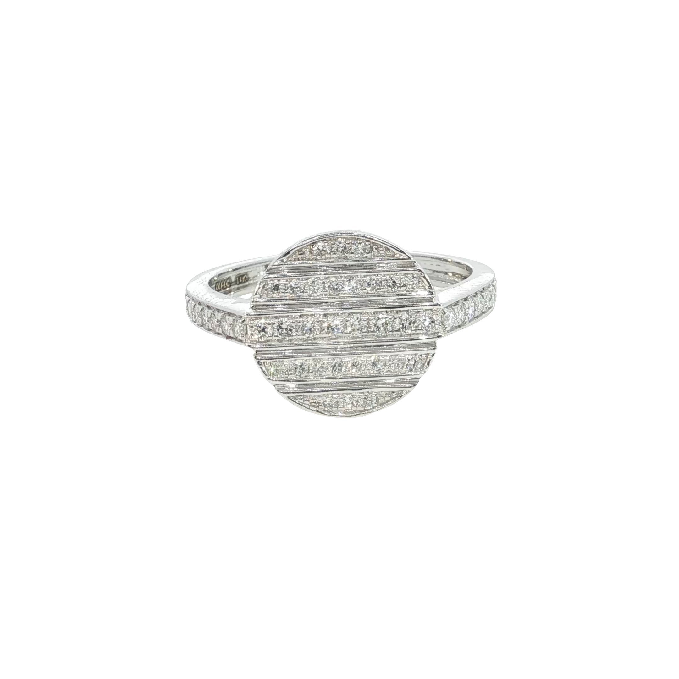 round brilliant cut lab grown diamond fashion ring
