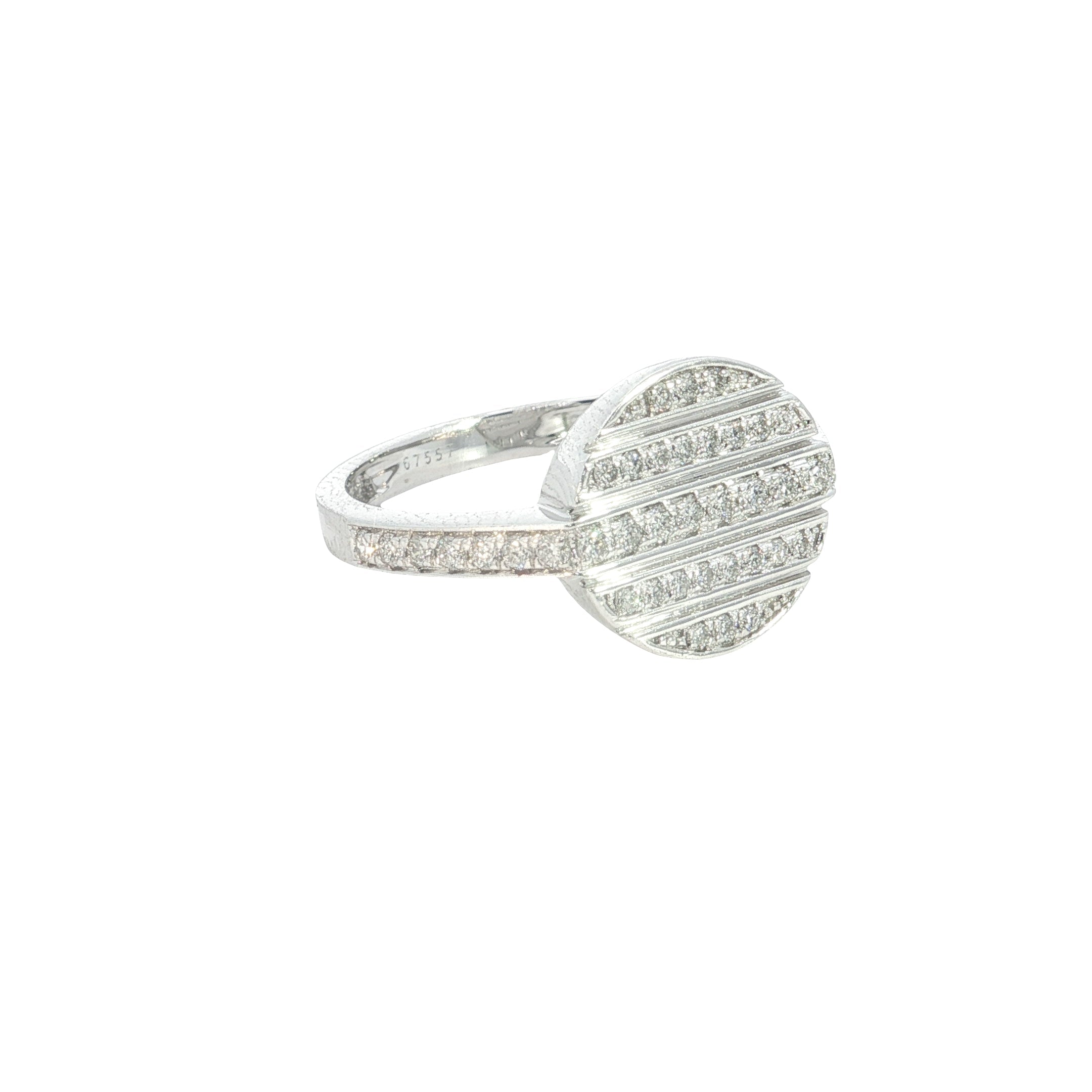 round brilliant cut lab grown diamond fashion ring