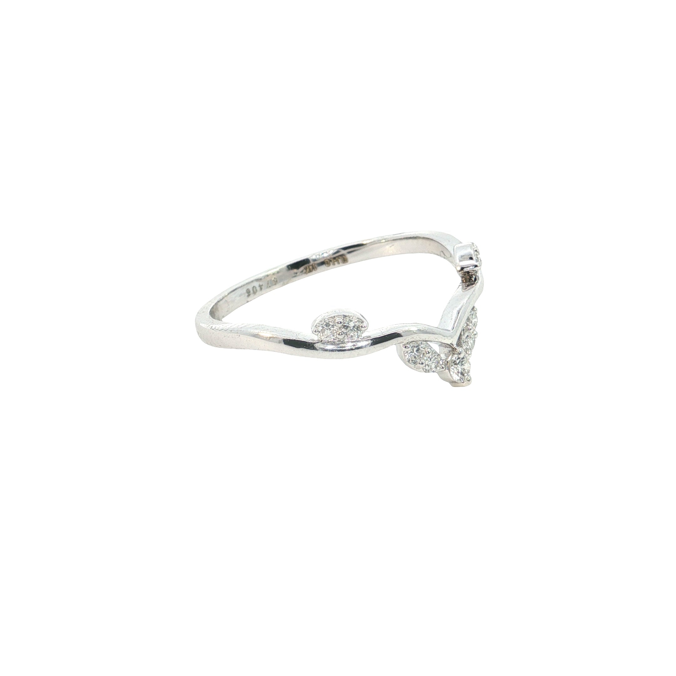 round brilliant cut lab diamond stackable ring band