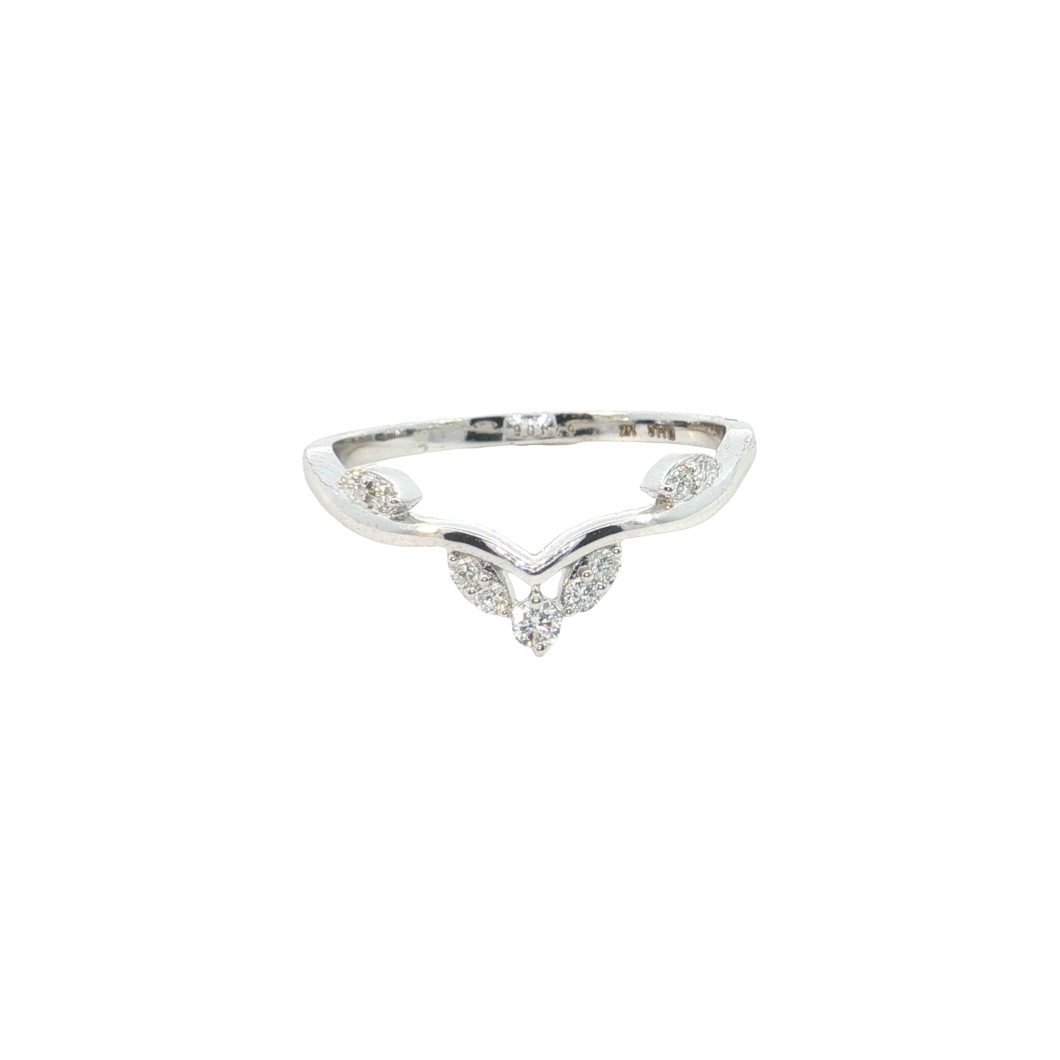 round brilliant cut lab diamond stackable ring band