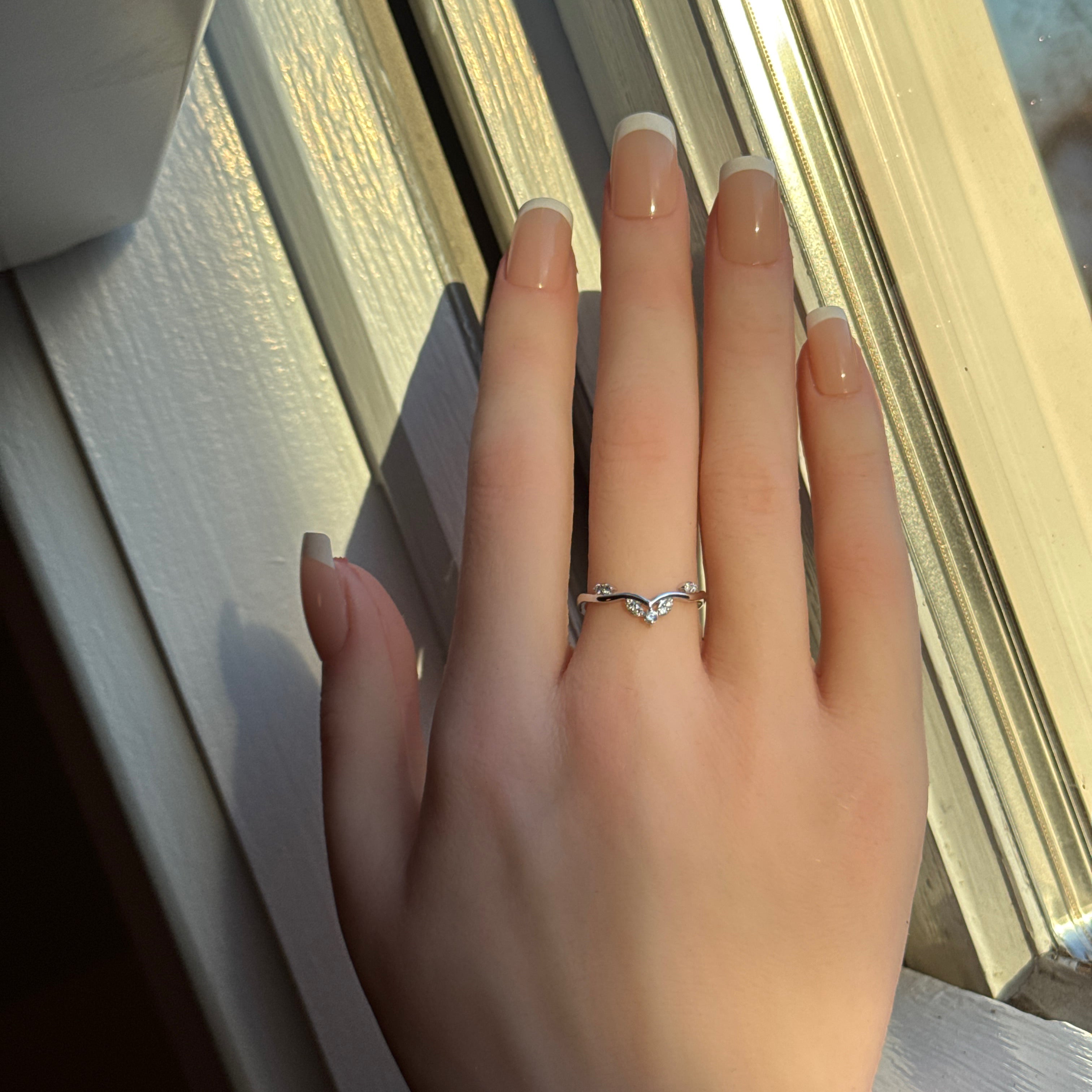 round brilliant cut lab diamond stackable ring band
