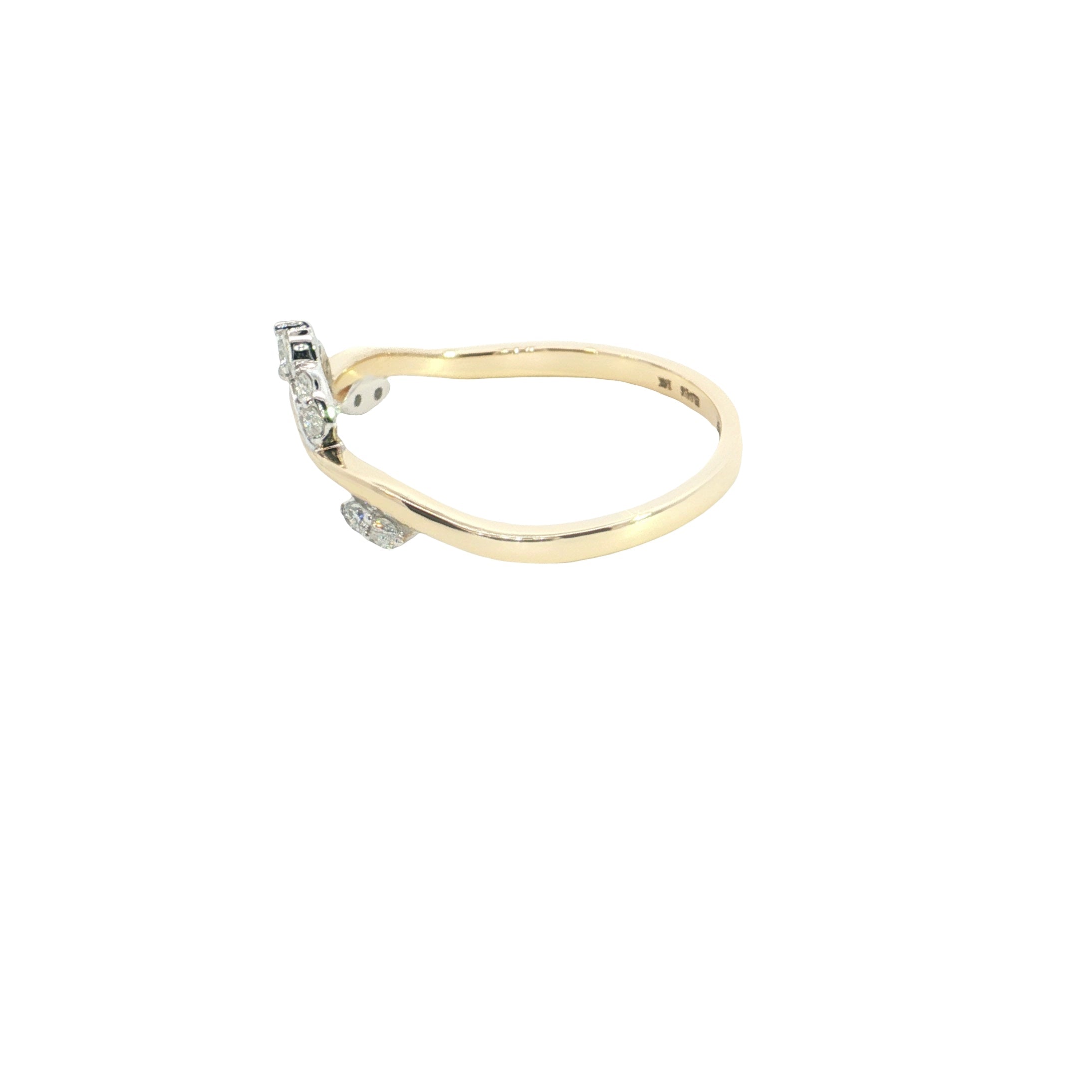 round brilliant cut lab diamond stackable ring band