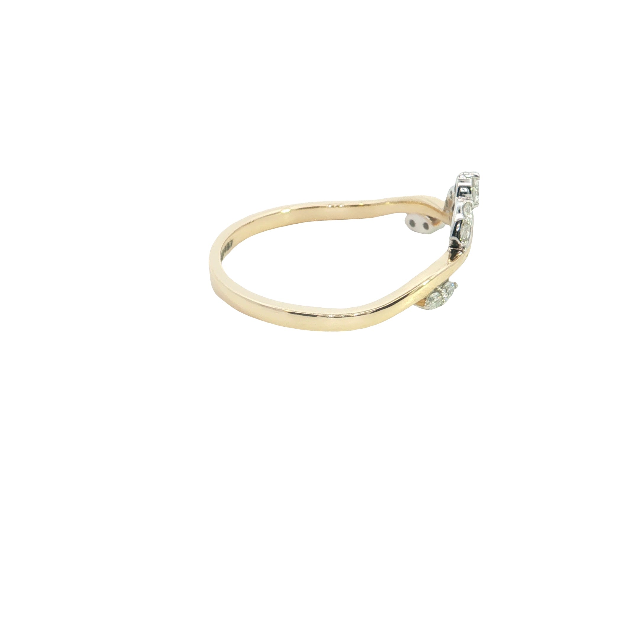 round brilliant cut lab diamond stackable ring band