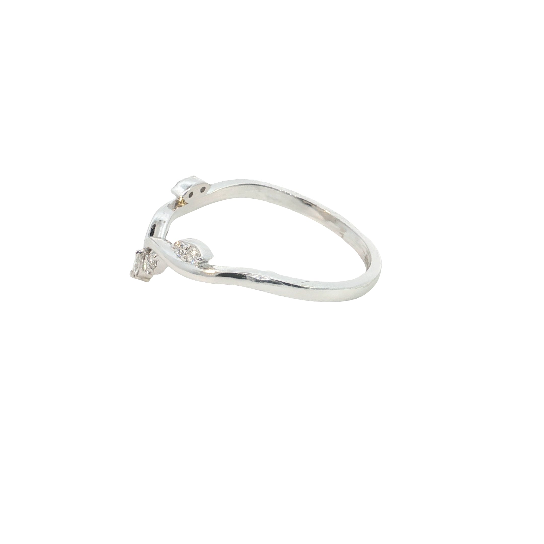 round brilliant cut lab diamond stackable ring band